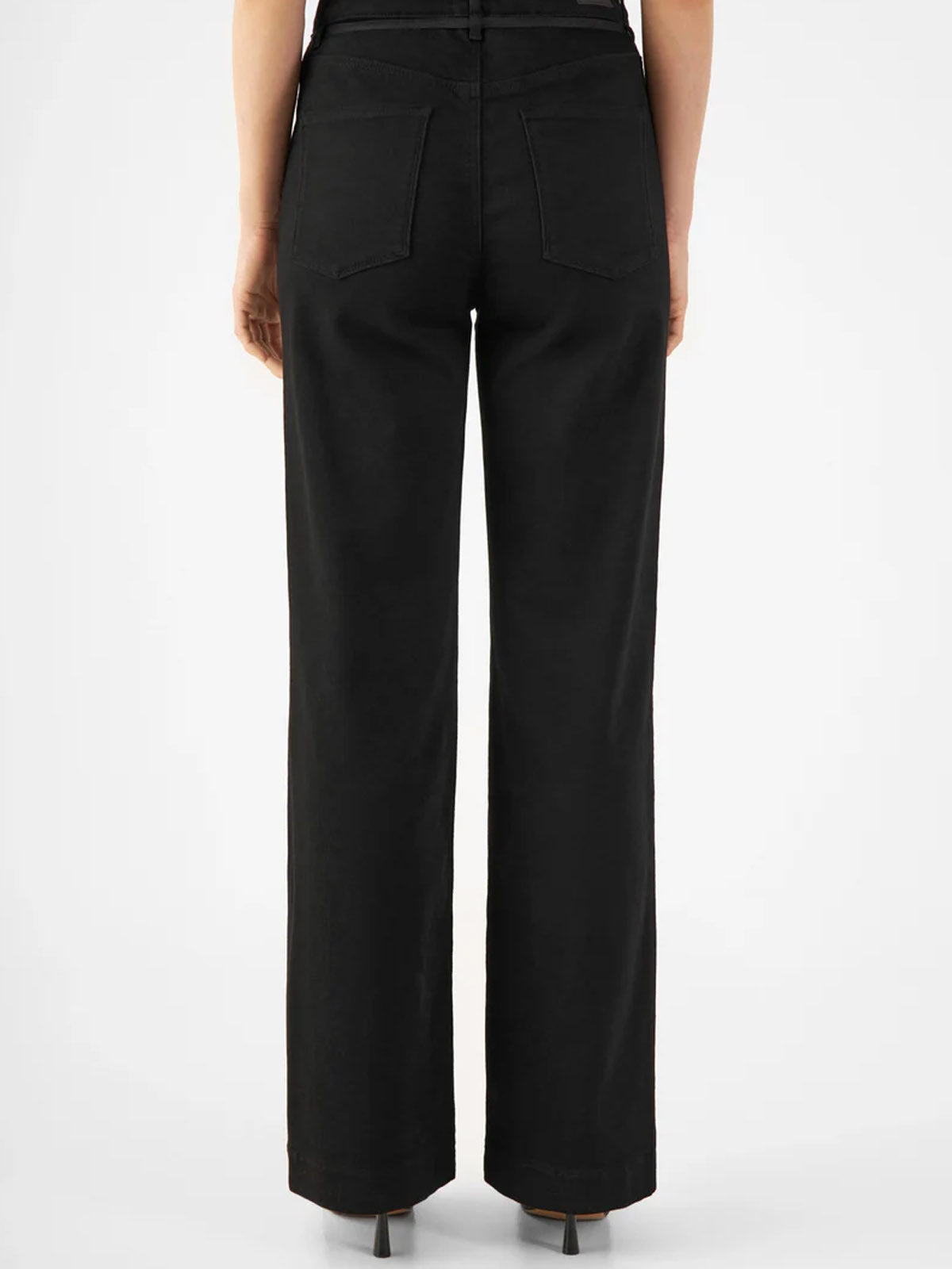 DAWN DEW Flared Stay Black Denim L30