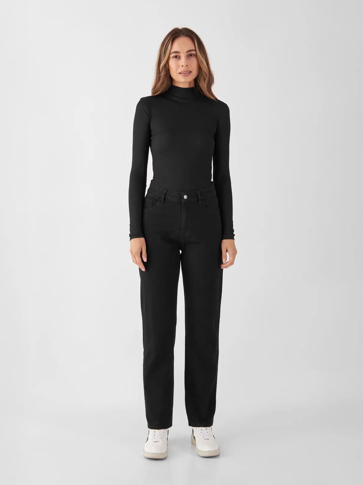 DAWN Morning Regular Straight Low Stretch Jeans Black L30