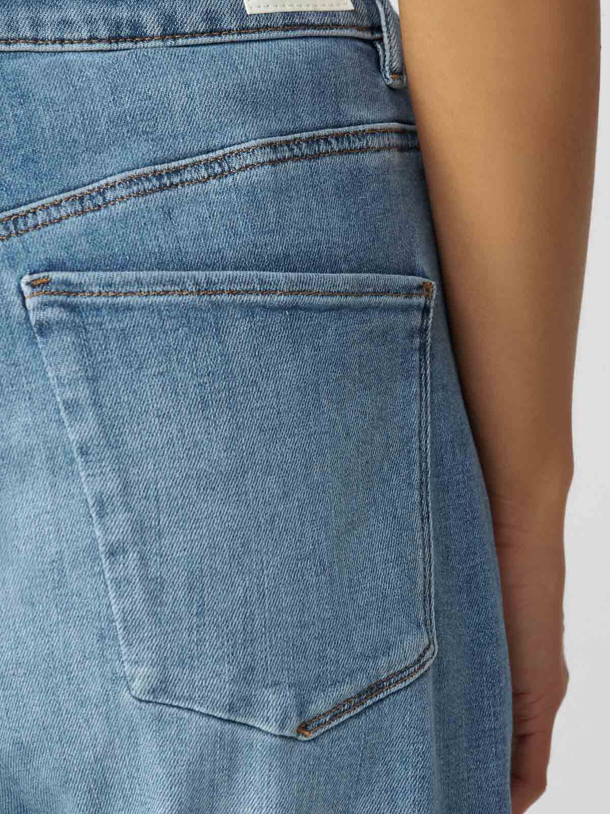 DAWN Stardust O-Shape Soft Denim Jeans Light Blue L28