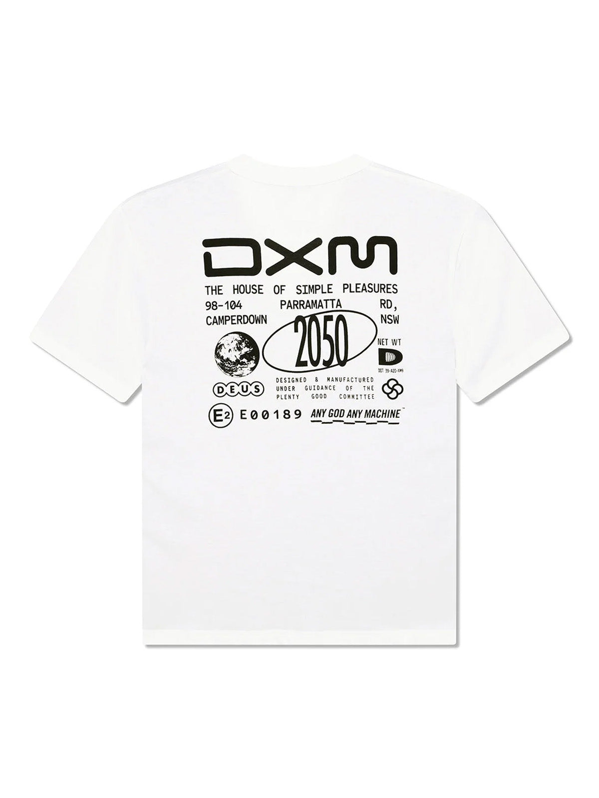 Deus Ex Machina Committee Tee Vintage White