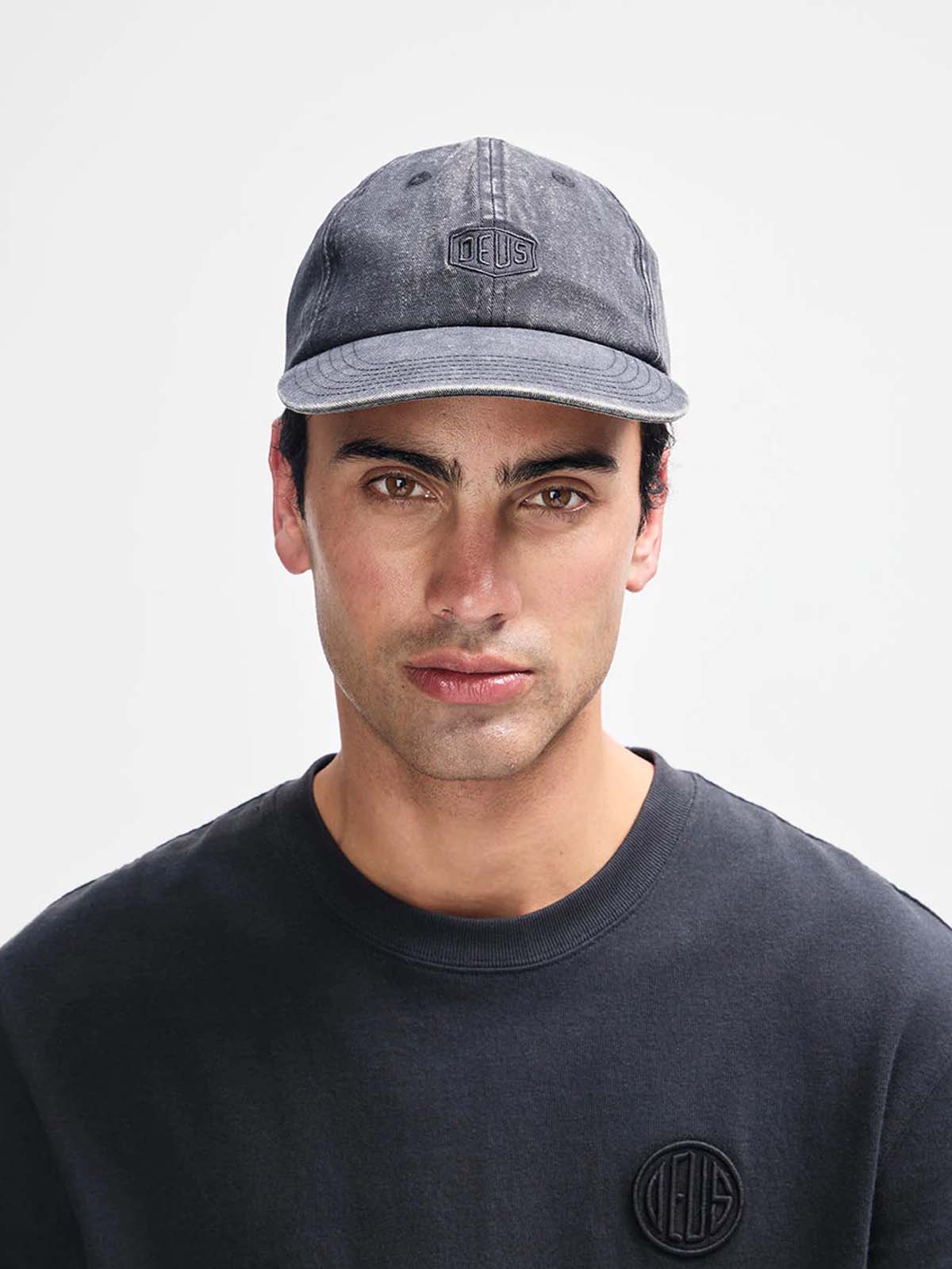 Deus Ex Machina Shield Garment Dyed Dad Cap Black