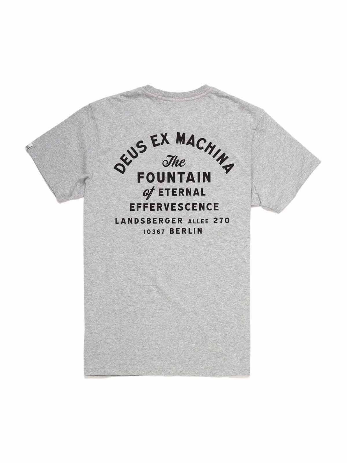 Deus Ex Machina Berlin Address Pocket Tee Grey Marle