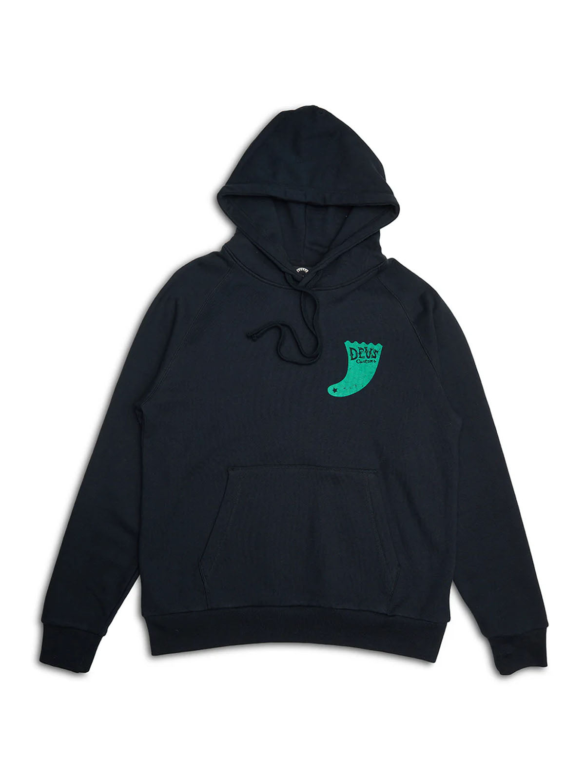 Deus Ex Machina Single Fin Tee Hoodie Black