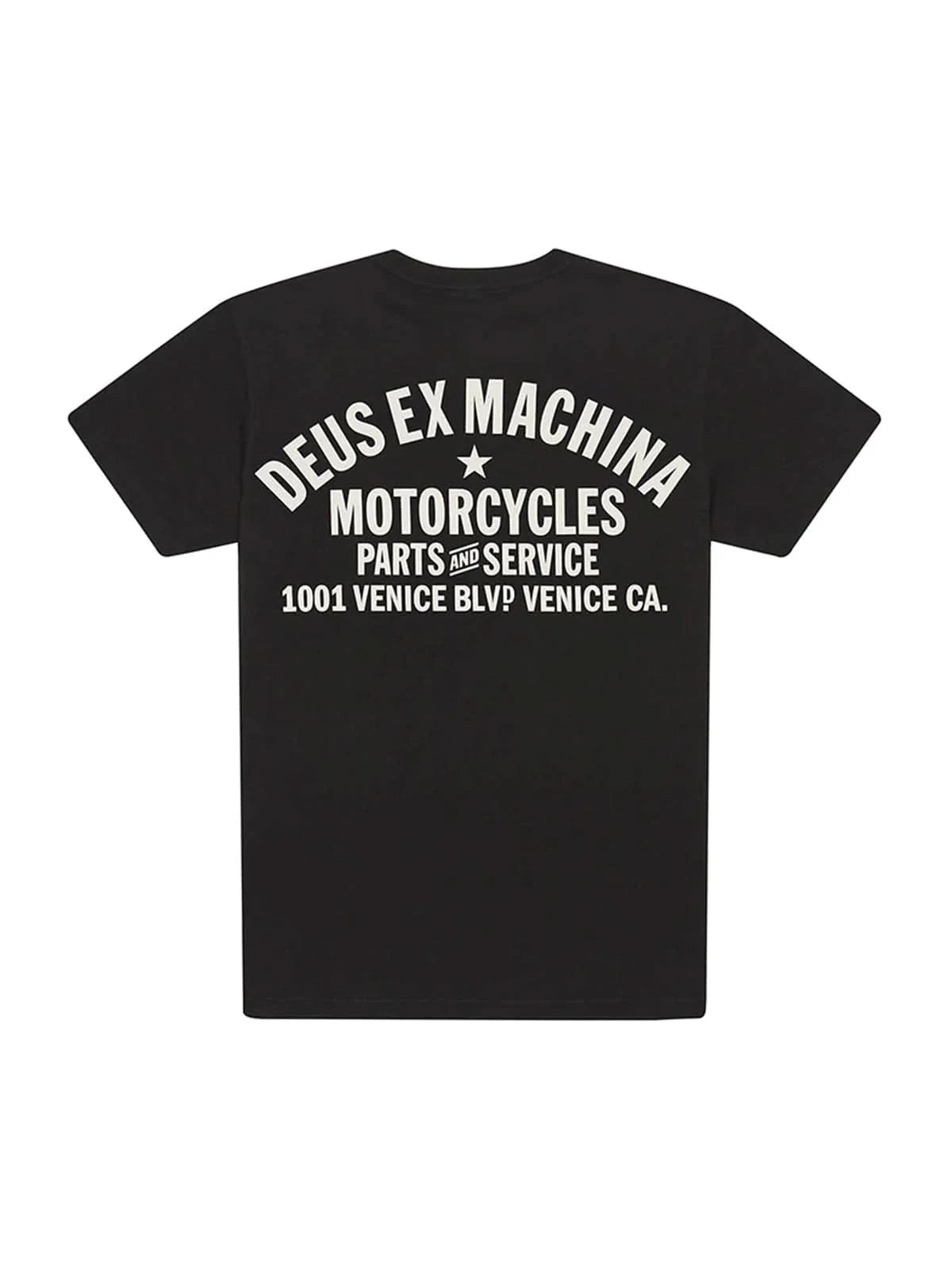 Deus Ex Machina Venice Address Shield Tee Black