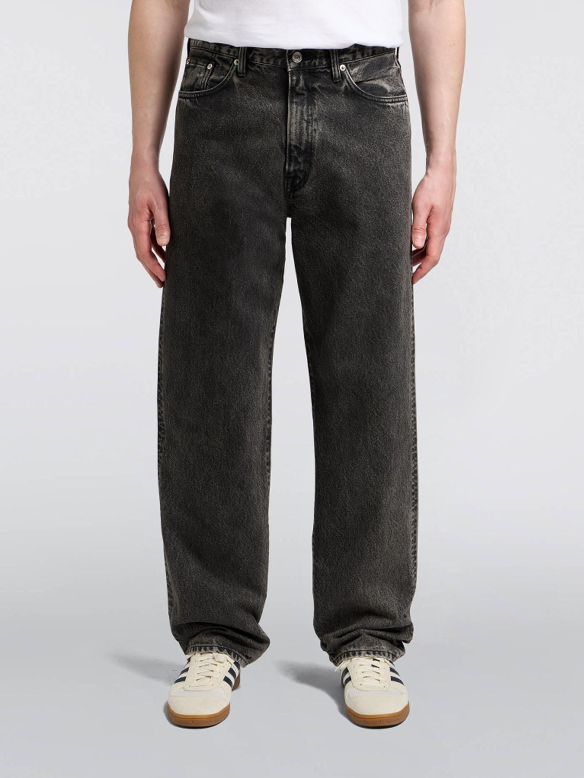 Edwin 13oz Kaihara Loose Jeans Black Dark Used L32