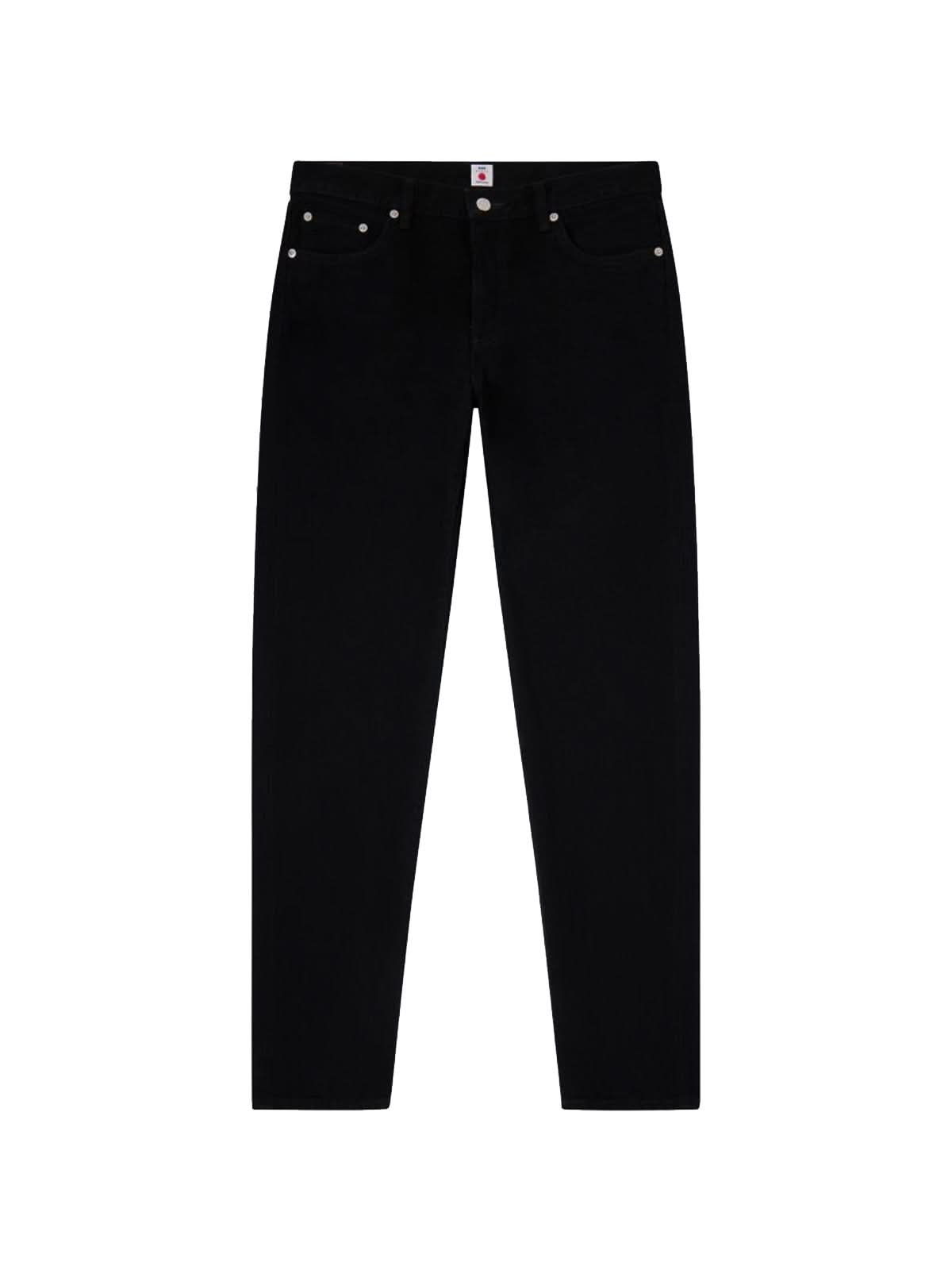 Edwin 13oz Kaihara Regular Tapered Jeans Black Unwashed L30
