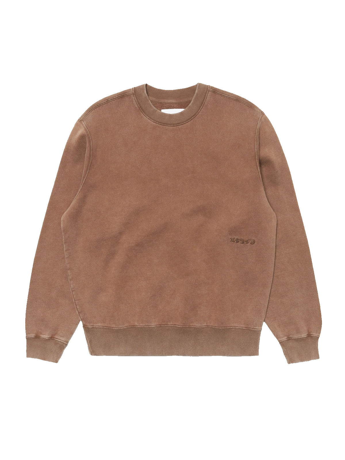 Edwin Axiom Crew Sweat Brown Marble Fade Out