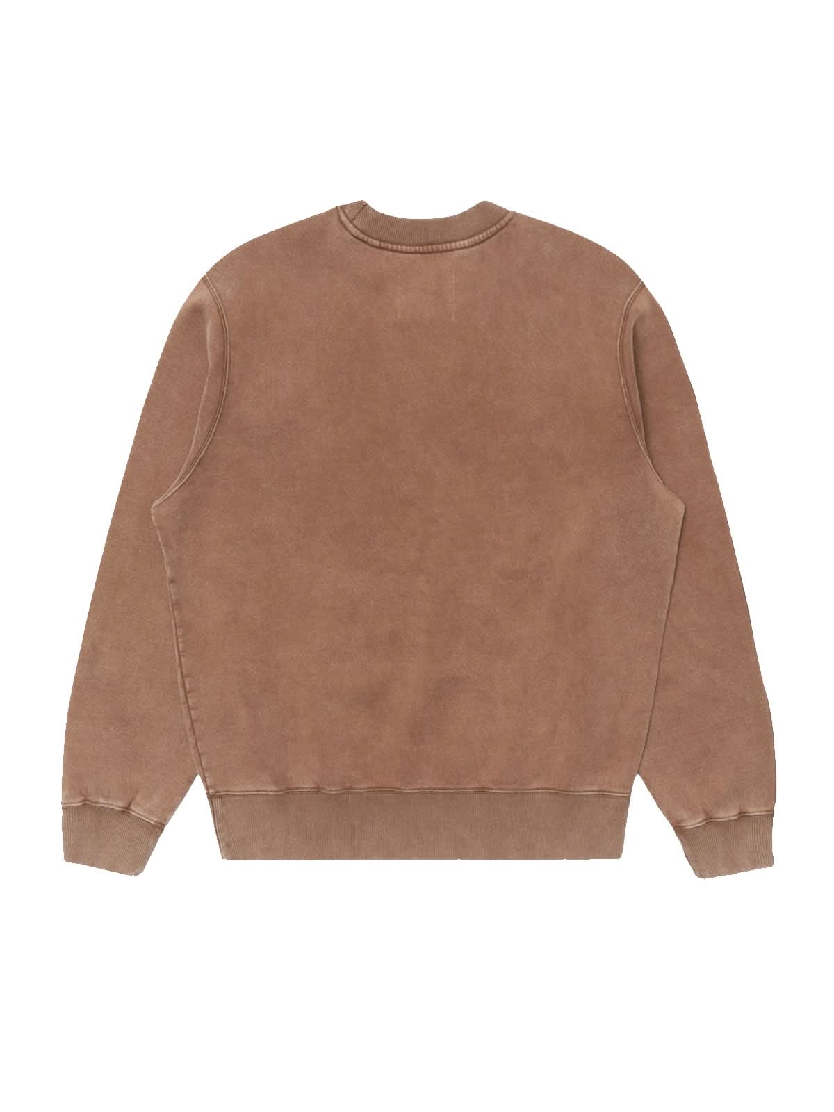 Edwin Axiom Crew Sweat Brown Marble Fade Out