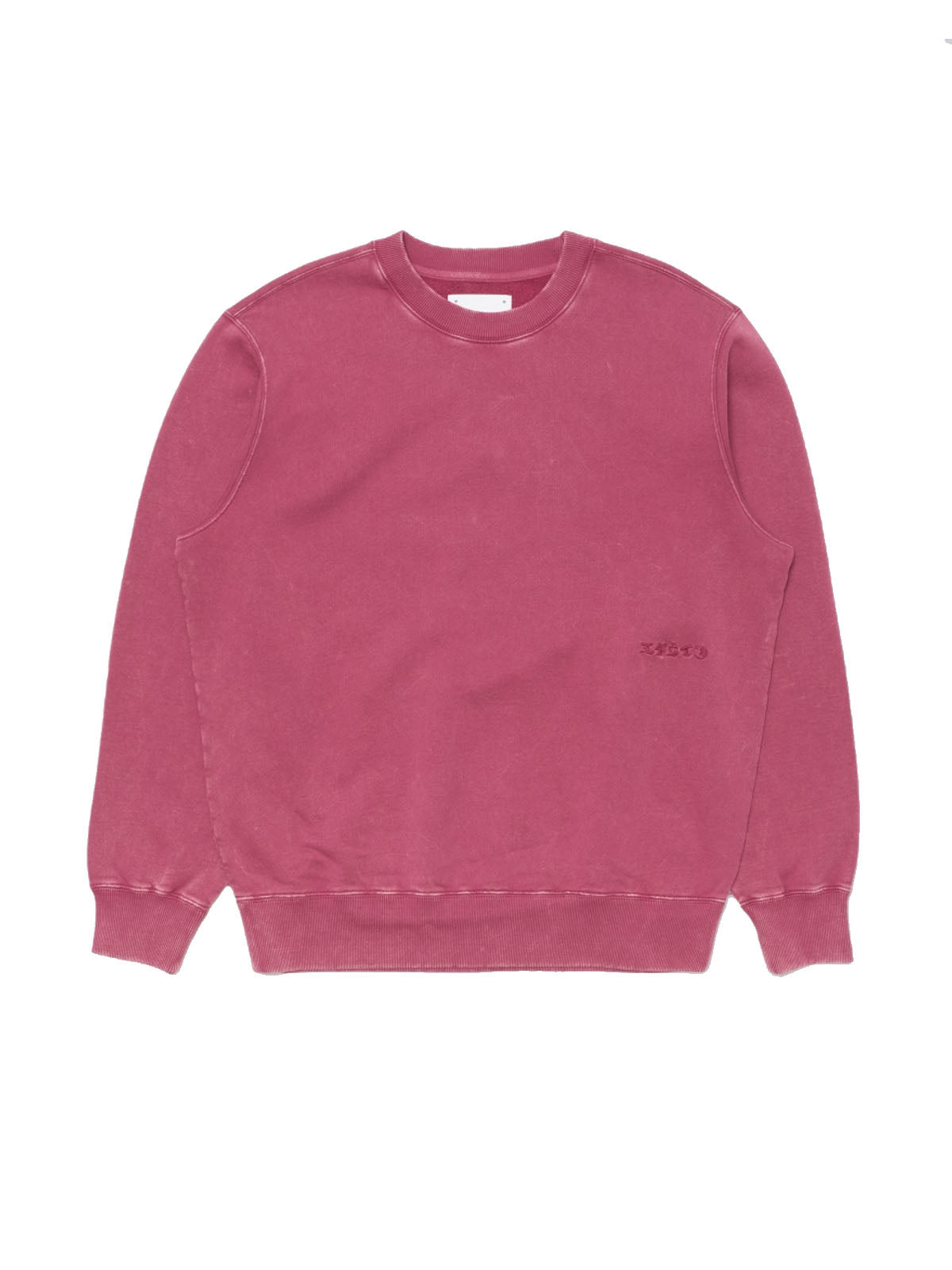 Edwin Axiom Crew Sweat Red Plum Marble Fade Out