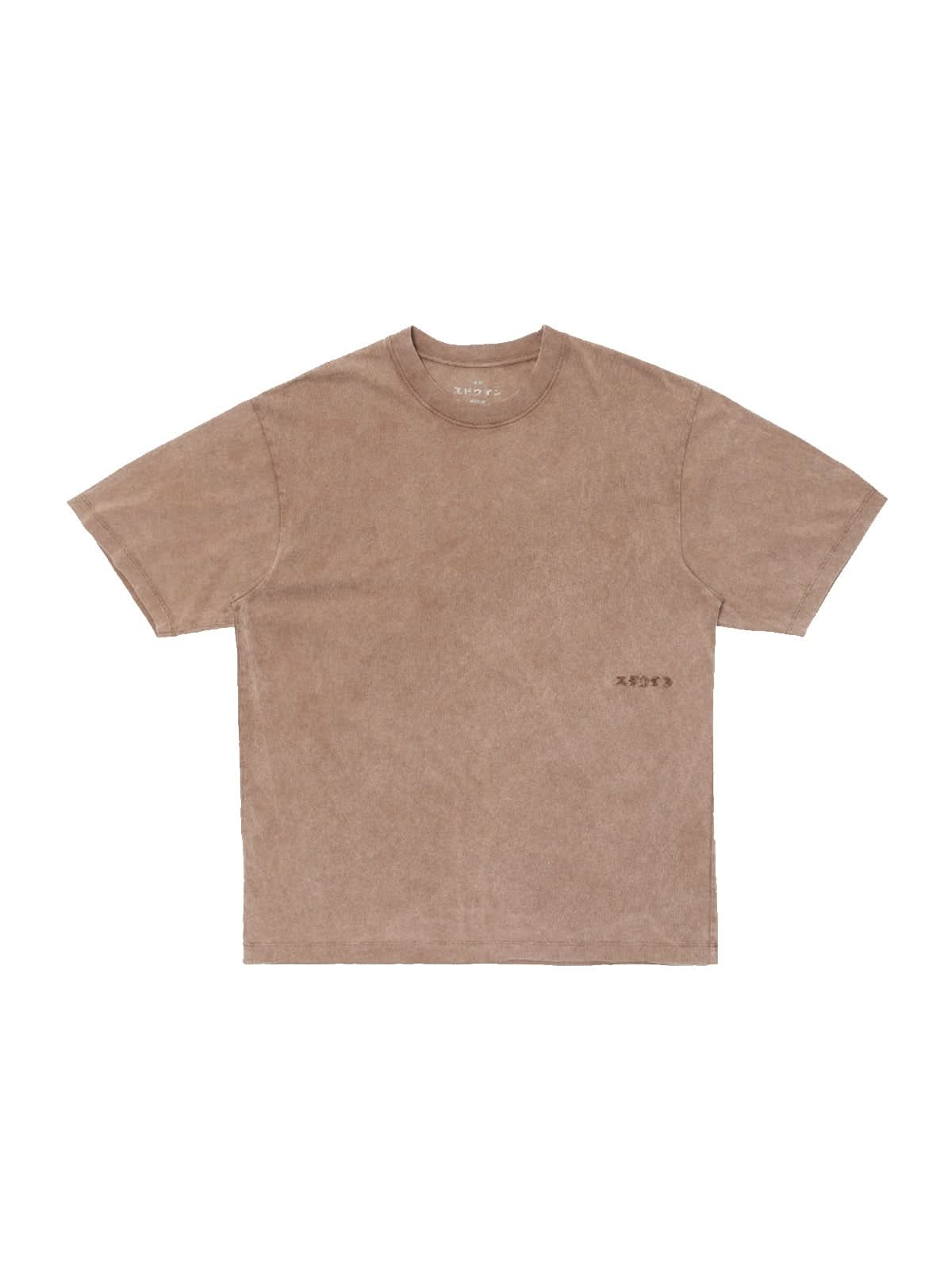 Edwin Axiom T-Shirt Brown Marble Fade Out