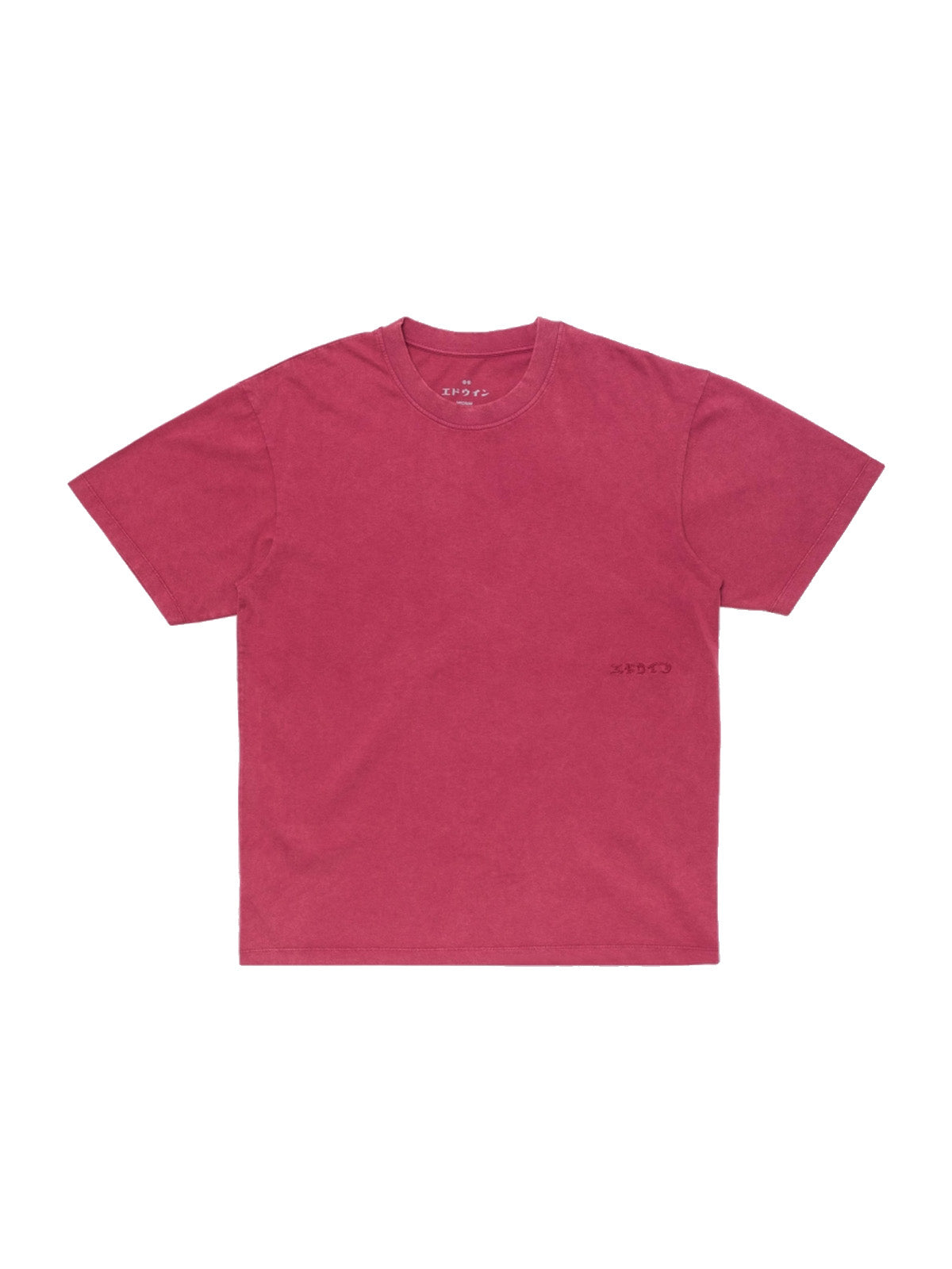 Edwin Axiom T-Shirt Red Plum Marble Fade Out