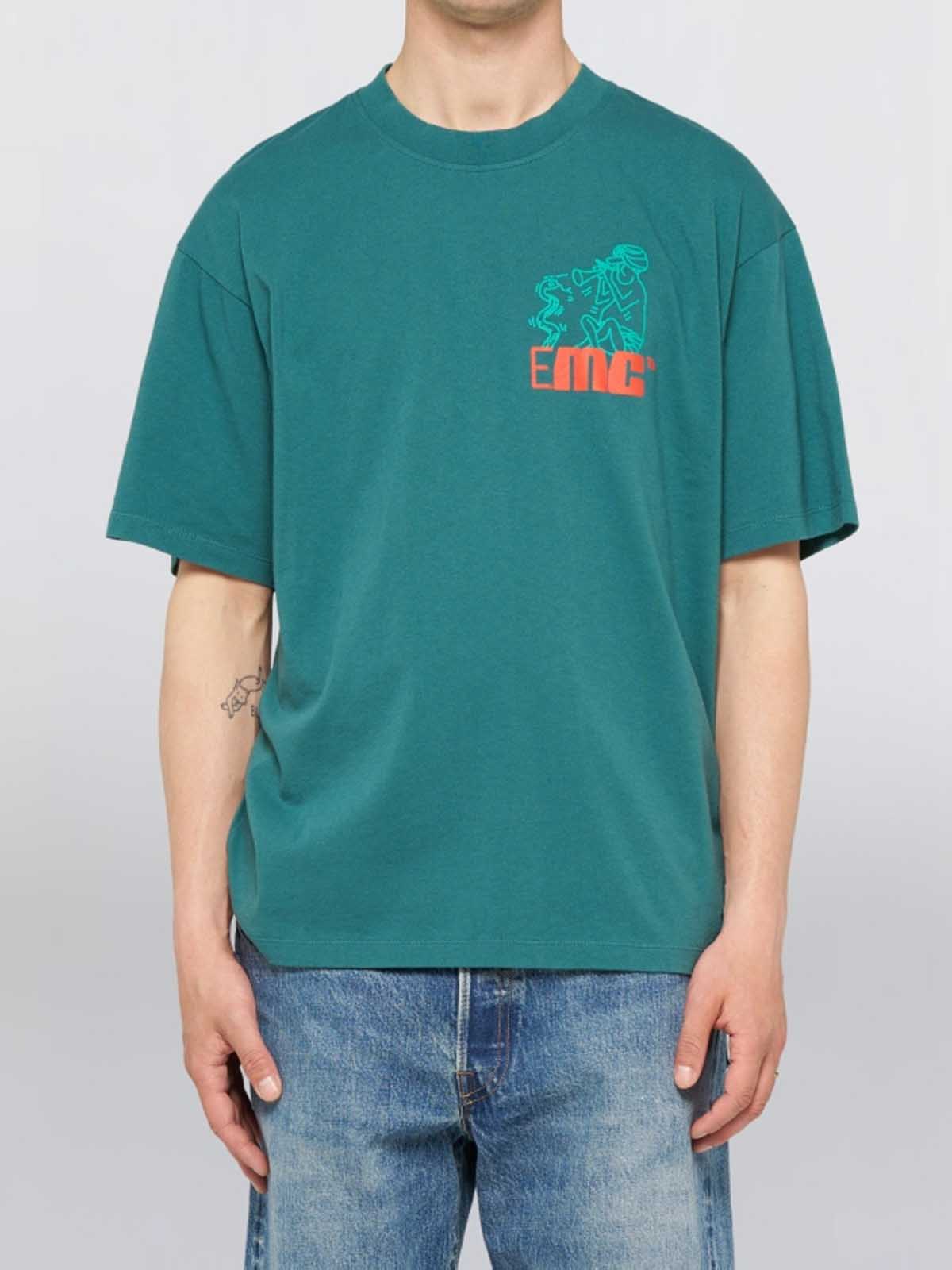Edwin Charmer Chest T-Shirt Mediterranea
