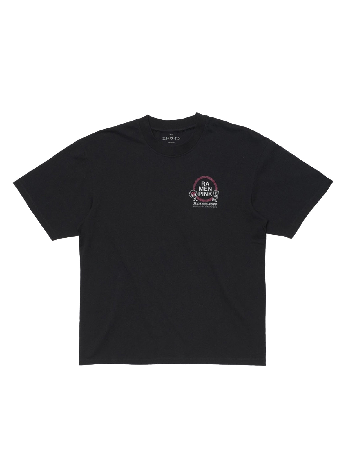 Edwin Ramen Pink T-Shirt Black