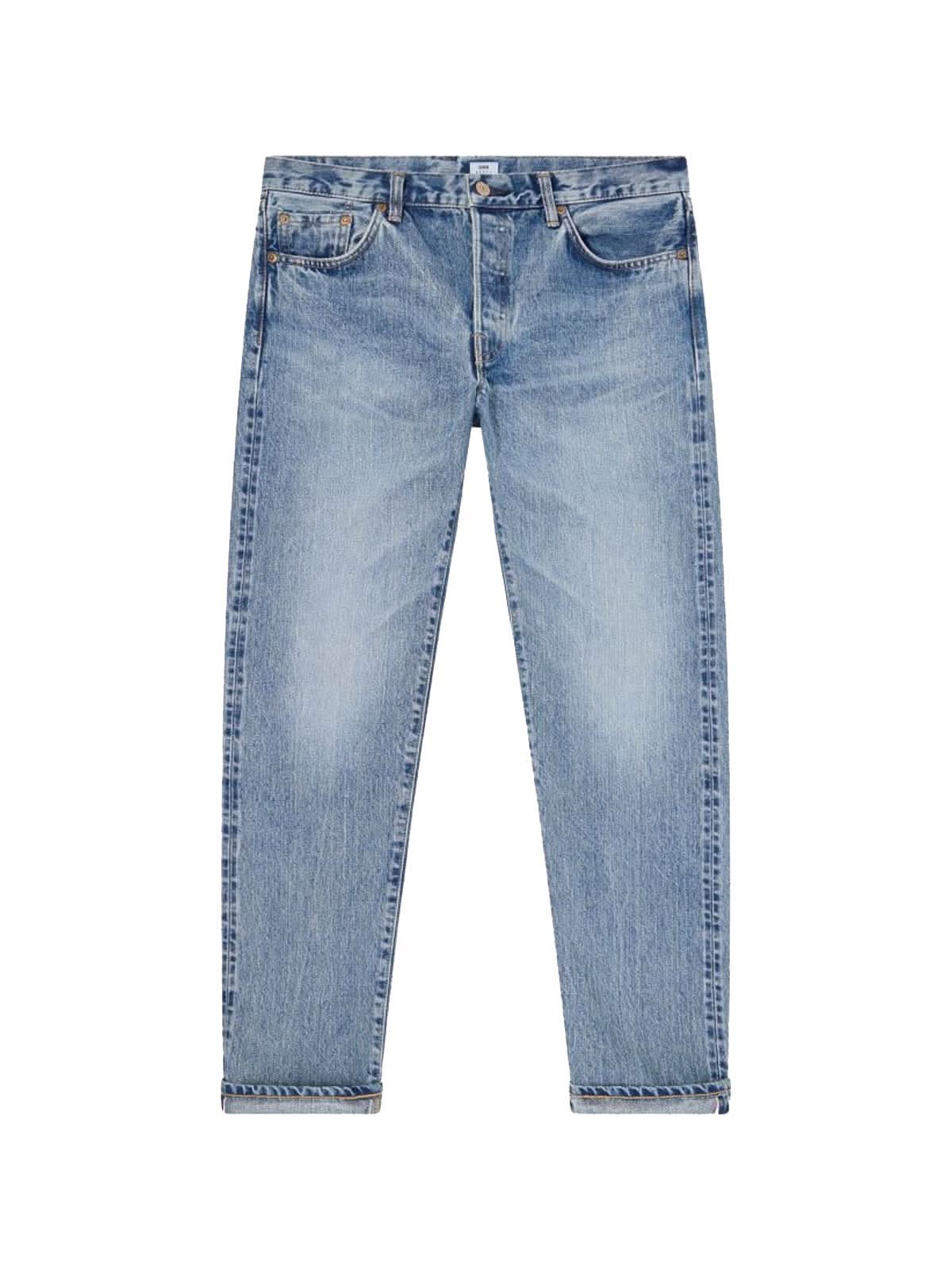 Edwin Regular Tapered Kurabo Red Selvage 14oz Blue Light Used L32