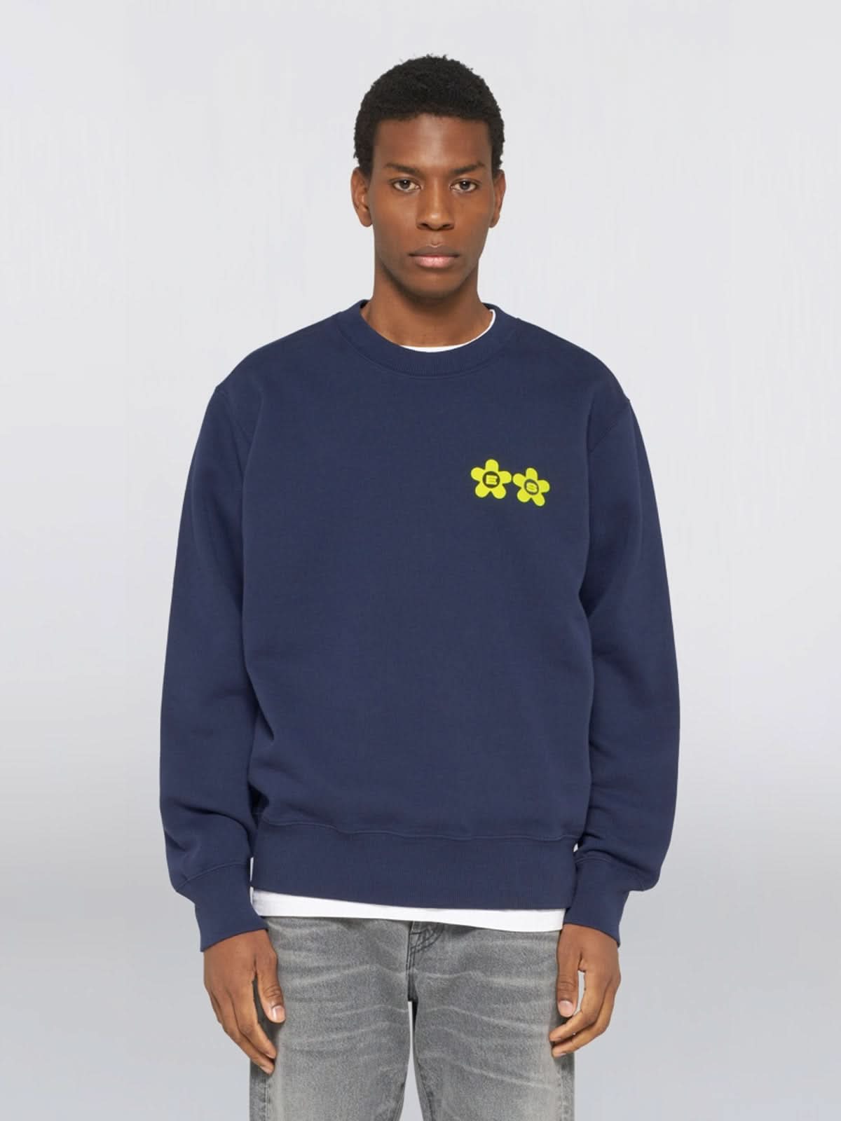 Edwin Sakura Sweat Maritime Blue
