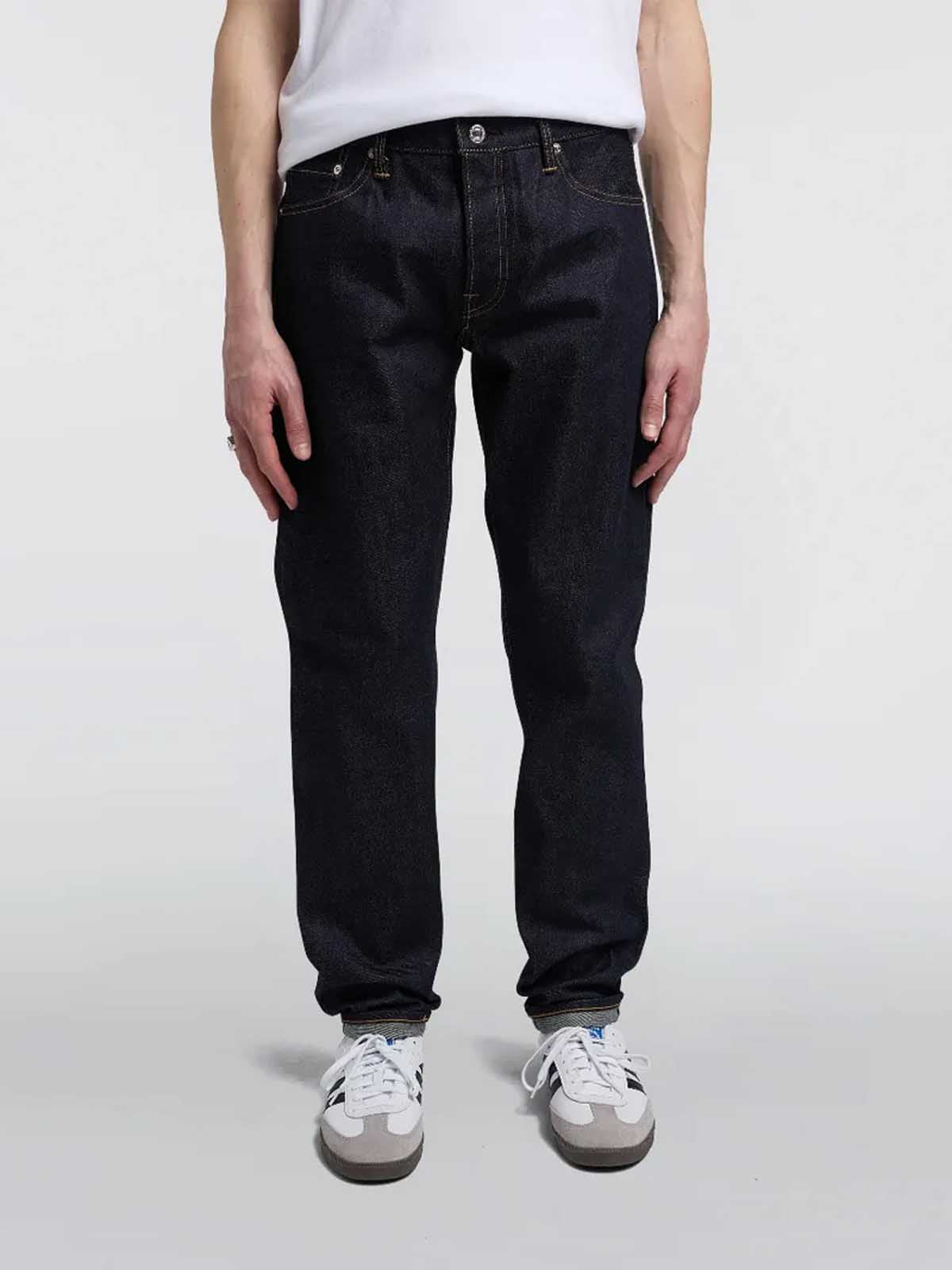 Edwin Regular Tapered Kurabo Red Selvage 14oz Blue Unwashed L30