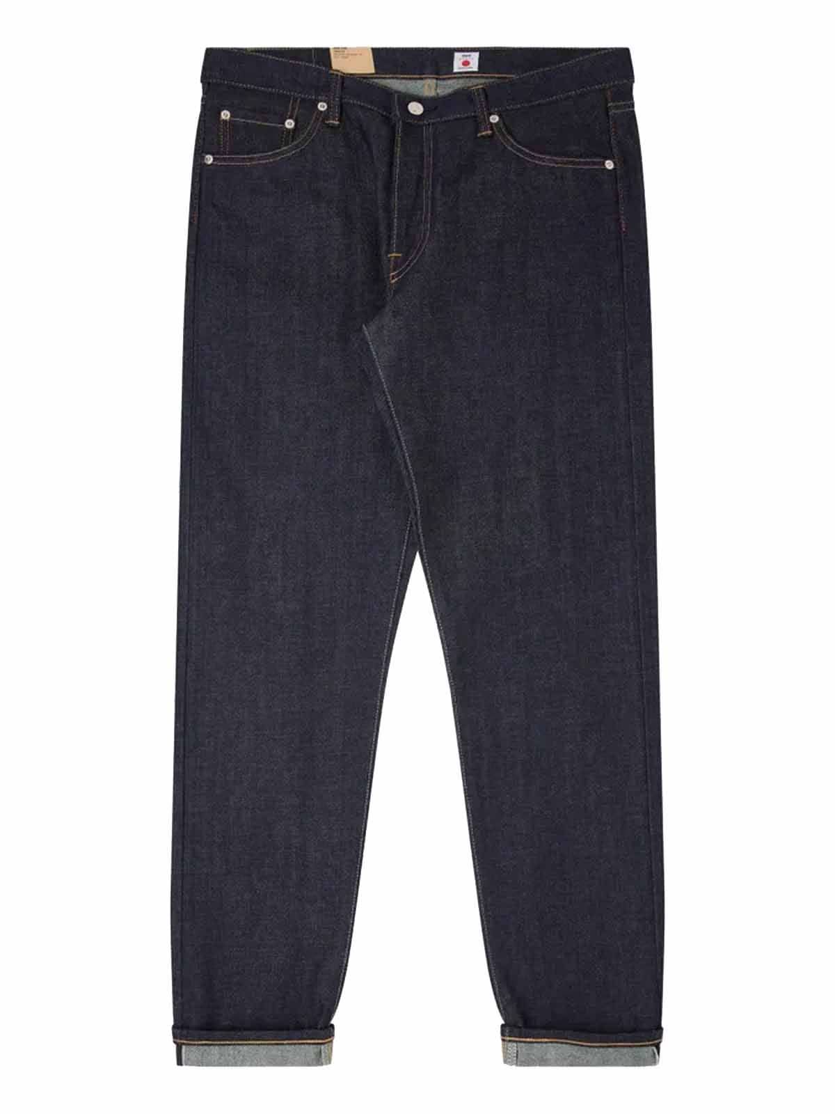 Edwin Regular Tapered Kurabo Red Selvage 14oz Blue Unwashed L30
