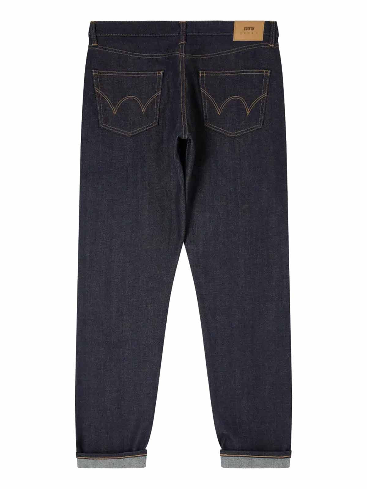 Edwin Regular Tapered Kurabo Red Selvage 14oz Blue Unwashed L30