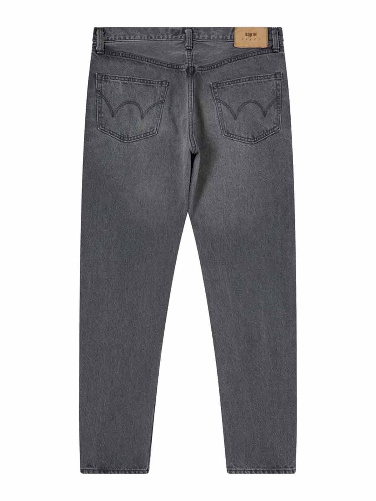 Edwin Slim Tapered Kaihara Right Hand Black Denim 13 oz Grey Used L30