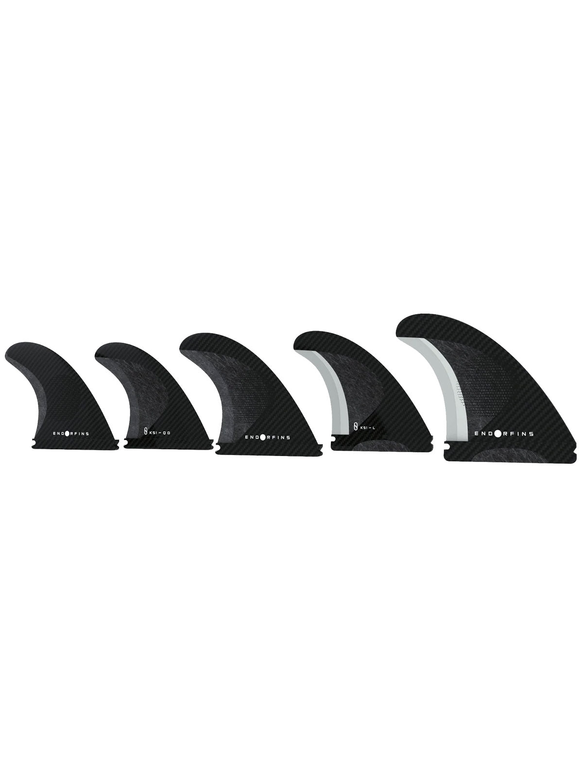 Endorfins KS1 5-Fin Set Futures Black/Black Large