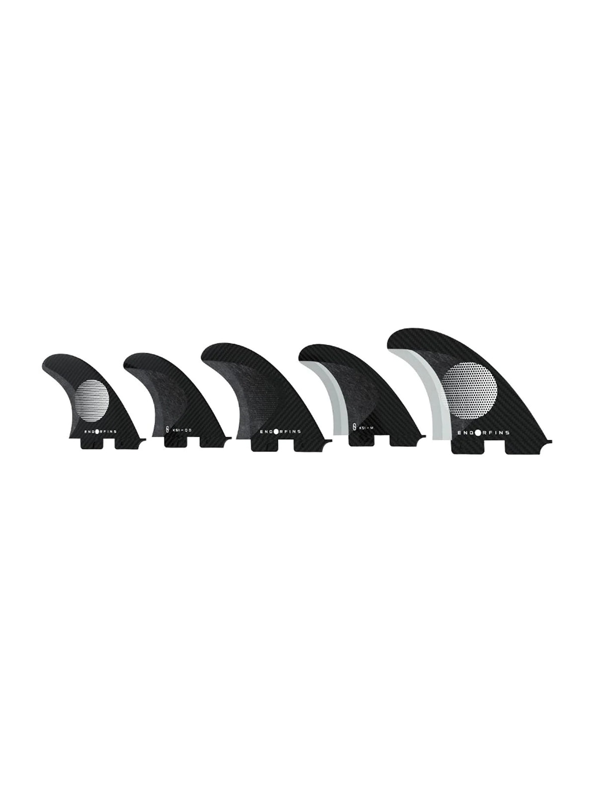 Endorfins Slater KS1 FCS II Tri-Quad Fins Medium Black/White