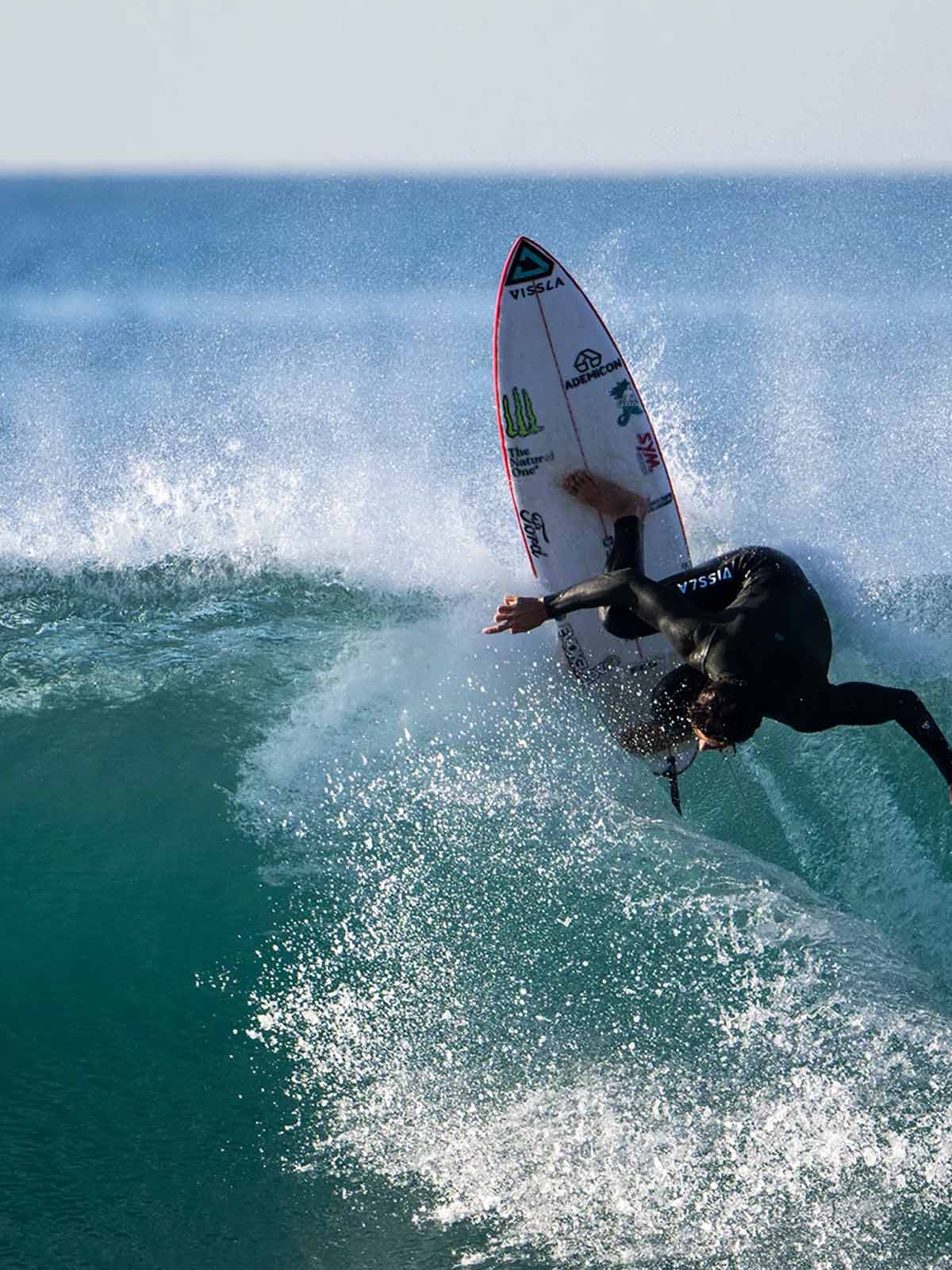 FCS All Round Essential Leash Black Green 6'0 Yago Dora