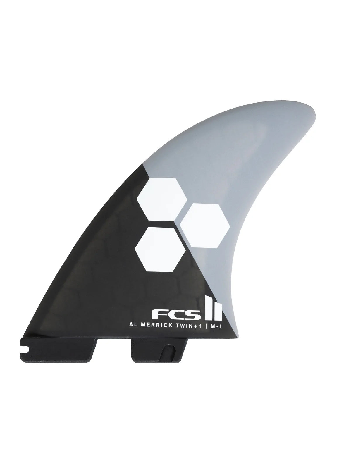 FCS II Fins AM PC Twin +1 Grey Charcoal