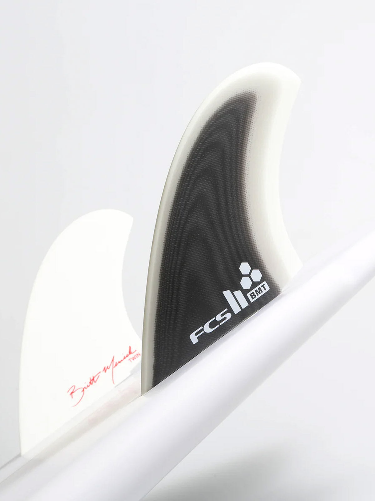 FCS II Fins Britt Merrick Twin Fin Black White Grey