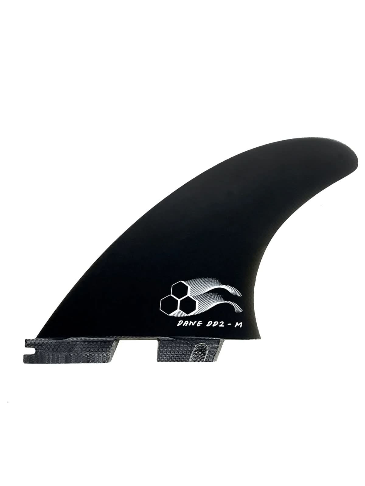 FCS II Fins CI x Dane Reynolds DD2 Tri Fin Set Black Large