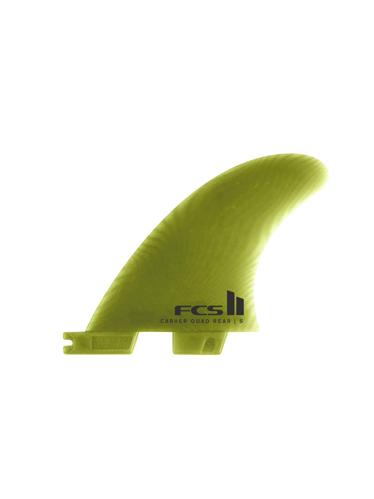 FCS II Fins Carver Neo Glass Eco Quad Rear Fin Set Eucalyptus Medium