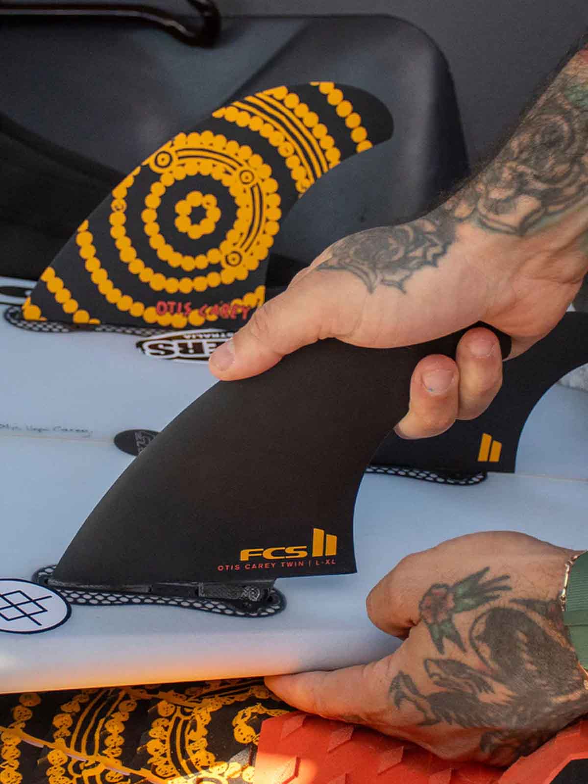 FCS II Fins Otis Carey PG Twin+1 Black XL