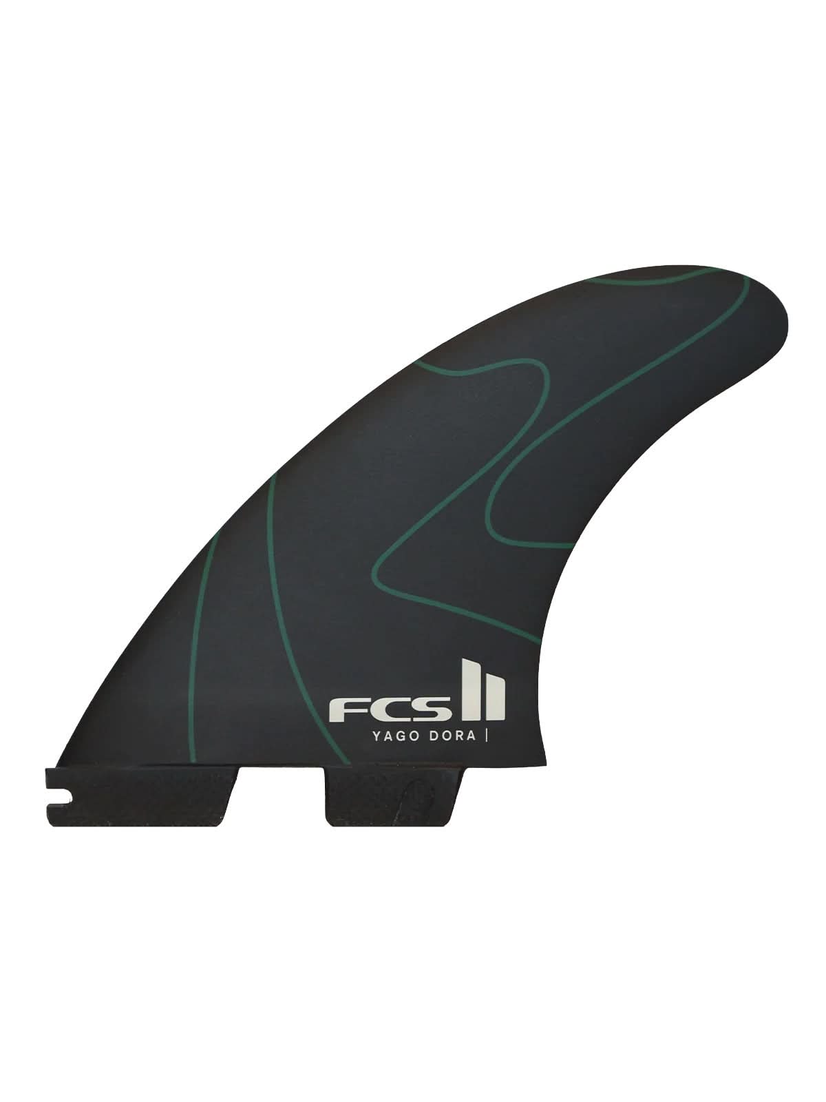 FCS II Fins Gabriela Medina PC Tri Fin Set Black White Medium