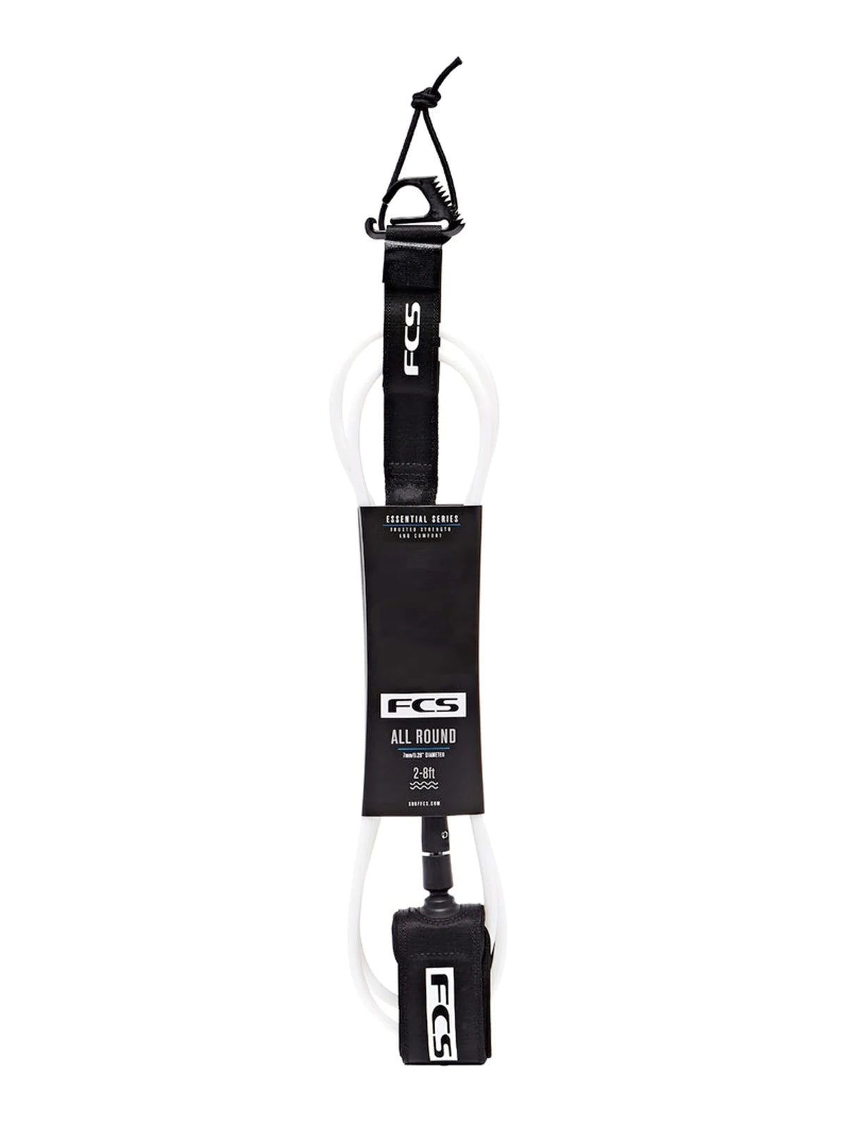 FCS Fins 6'0 All Round Essential Leash White/Black