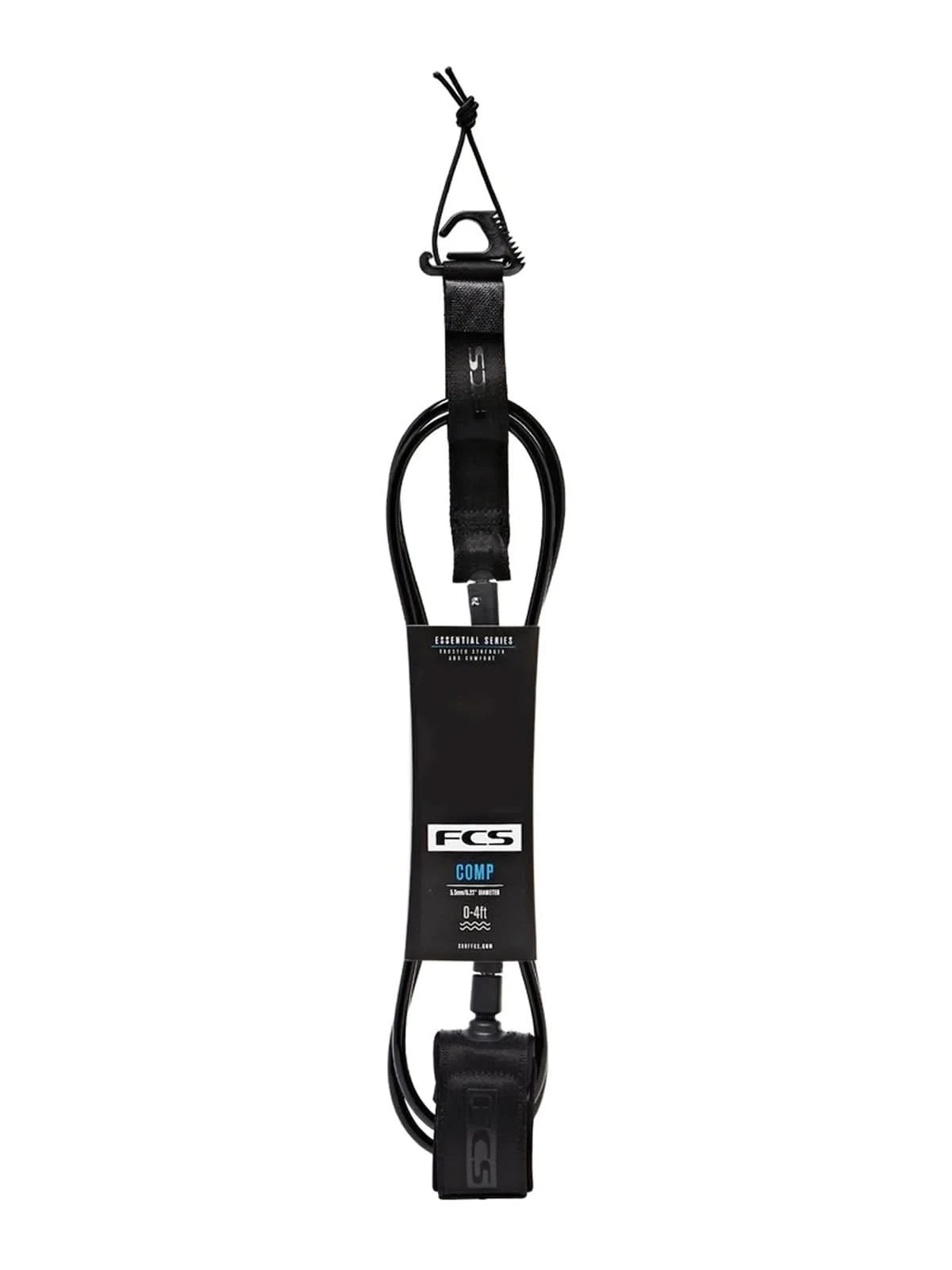 FCS Competition Essential Leash Black 5'0