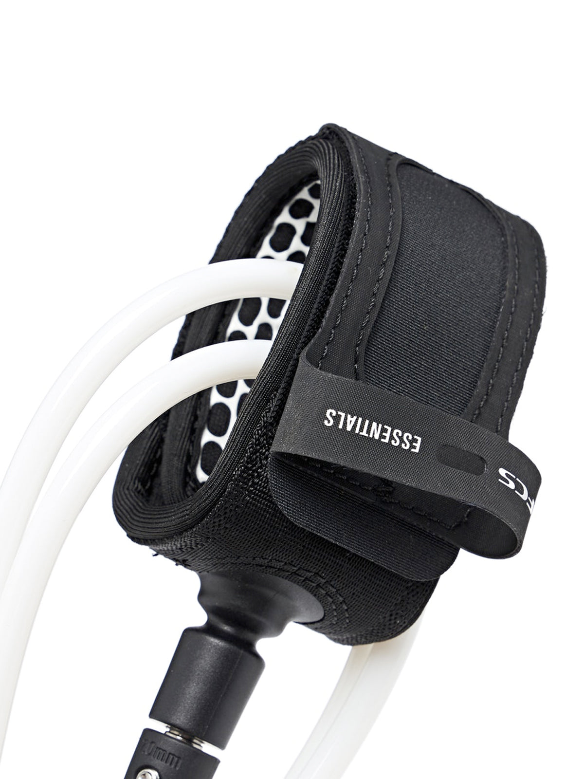 FCS All Round Essential Leash LB Black White Black 9'0