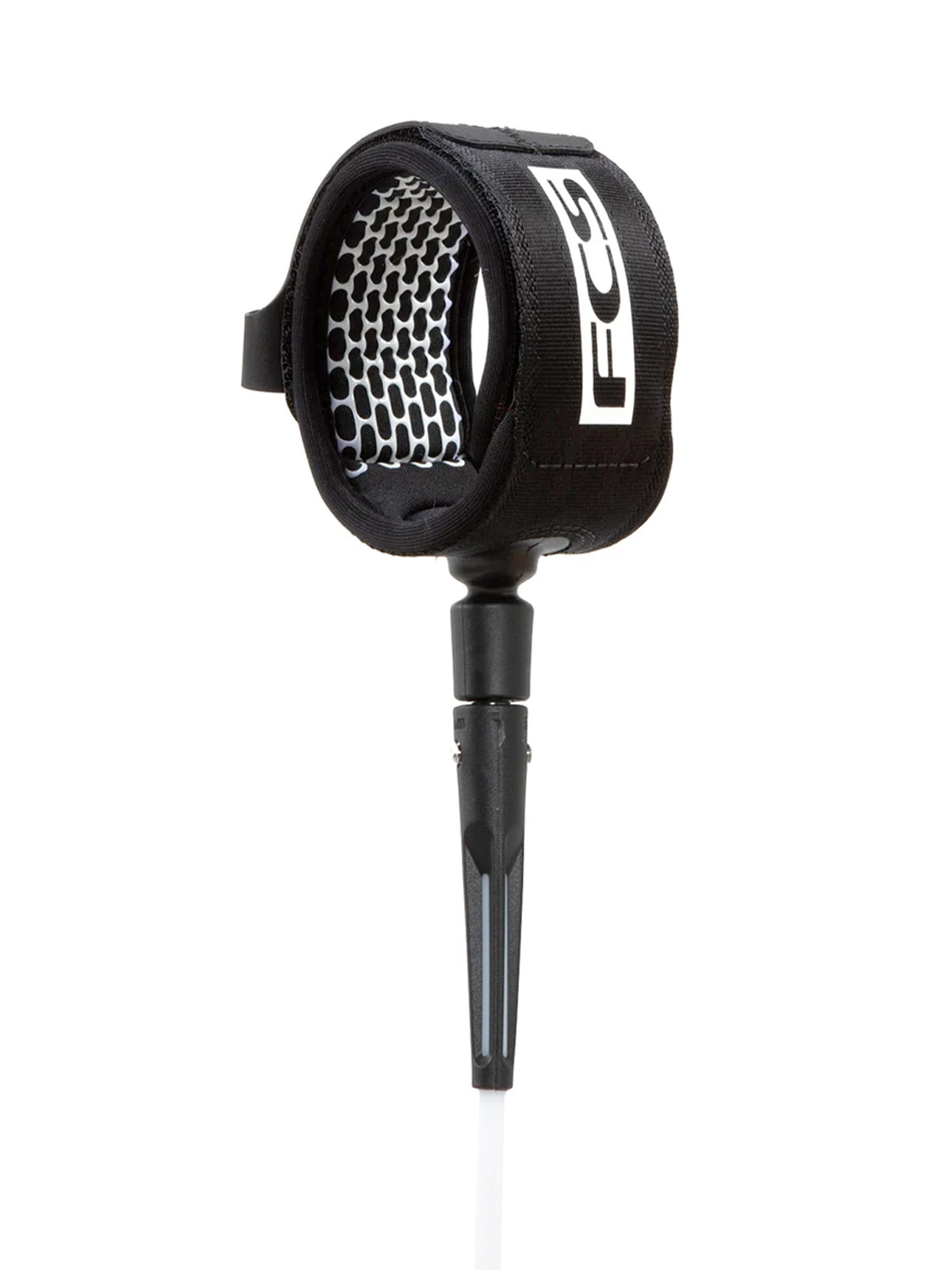 FCS All Round Essential Leash LB Black White Black 9'0