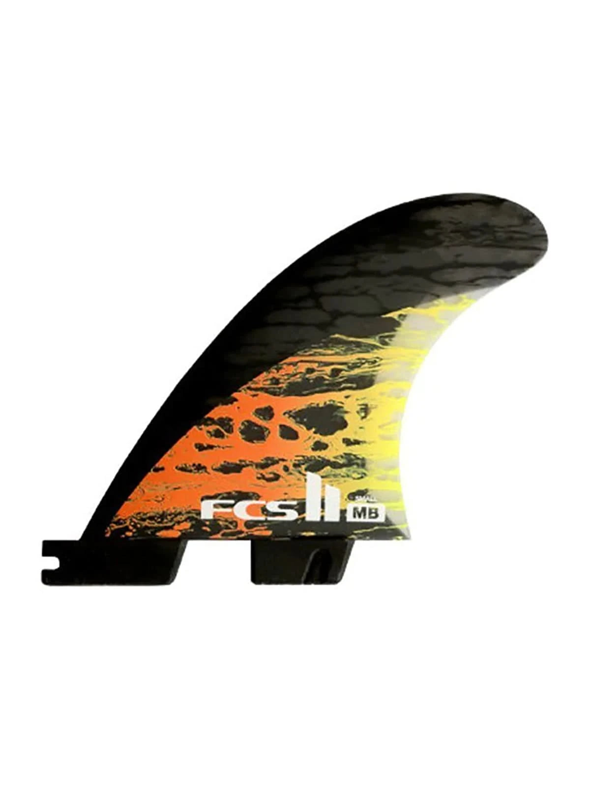 FCS II Fins MB PC Carbon Tri Set Fin Orange Small