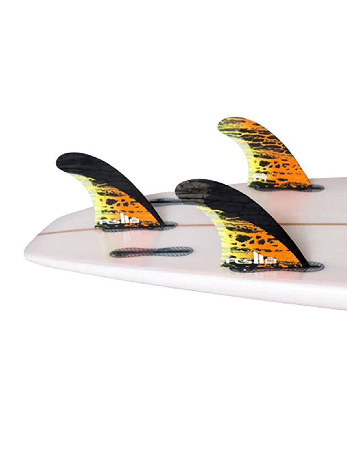 FCS II Fins MB PC Carbon Tri Set Fin Orange Small