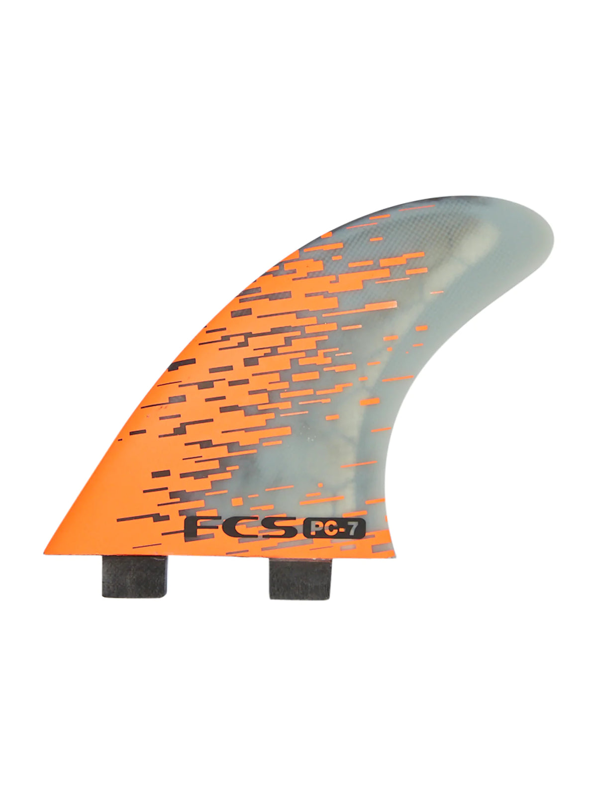 FCS Fins PC-7 Tri Fin Set Orange Smoke Large