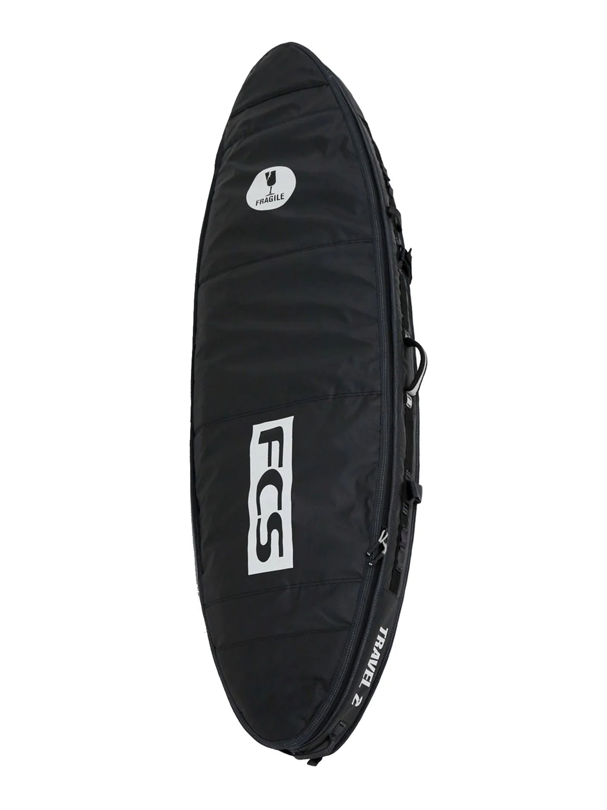 FCS Fins Surfboardbag Travel 2 All Purpose 6'7 Black Grey