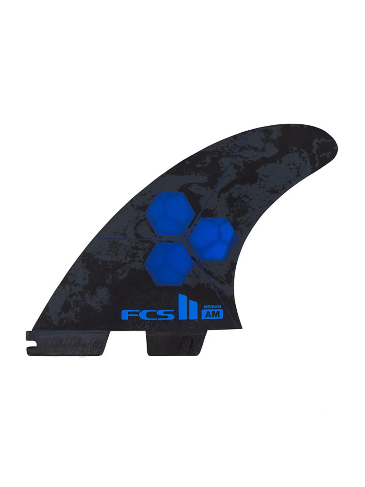 FCS II Fins AM PC Tri-Quad Fin Set Cobalt Medium