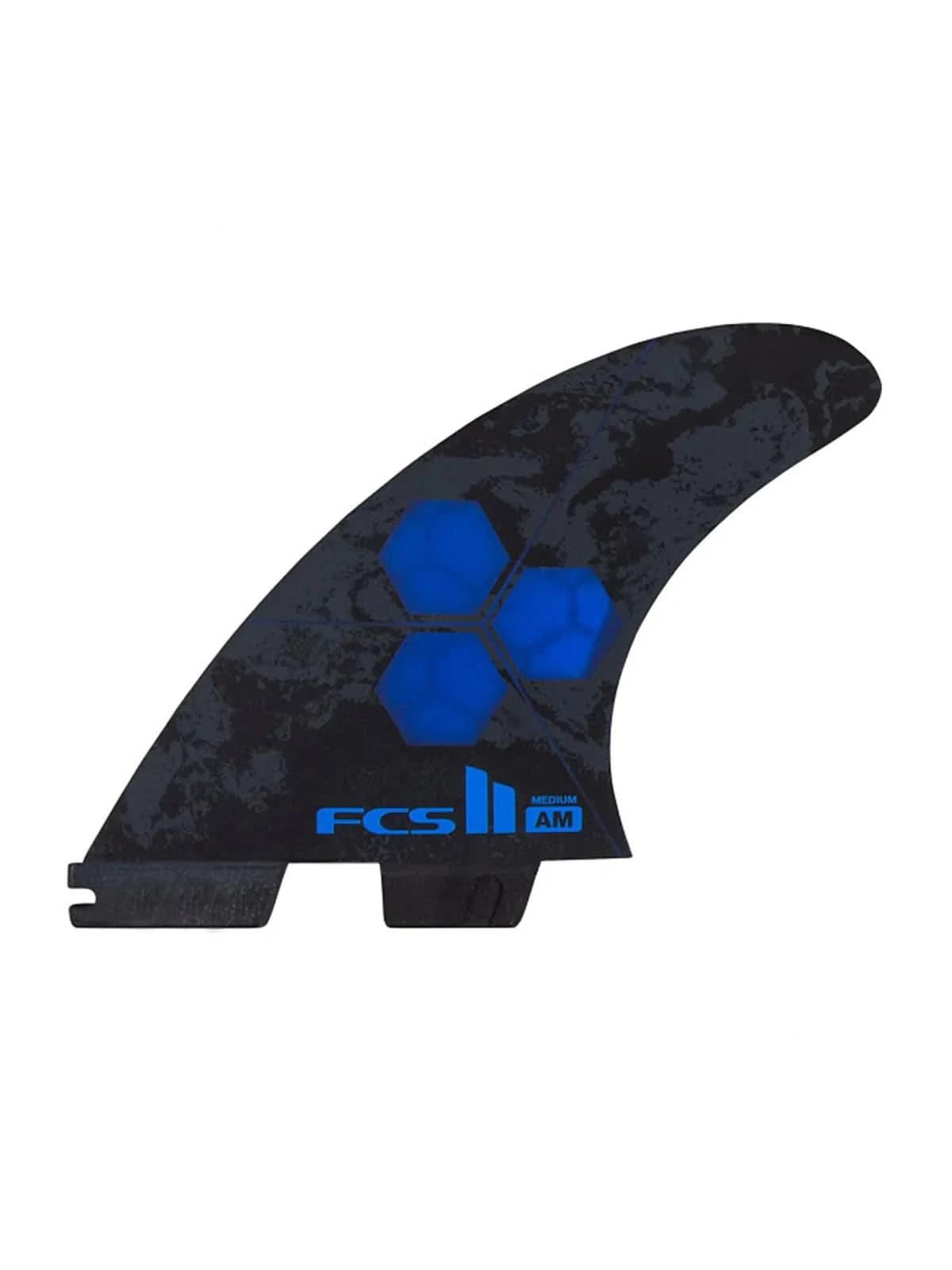 FCS II Fins AM PC Tri-Quad Fin Set Cobalt Medium