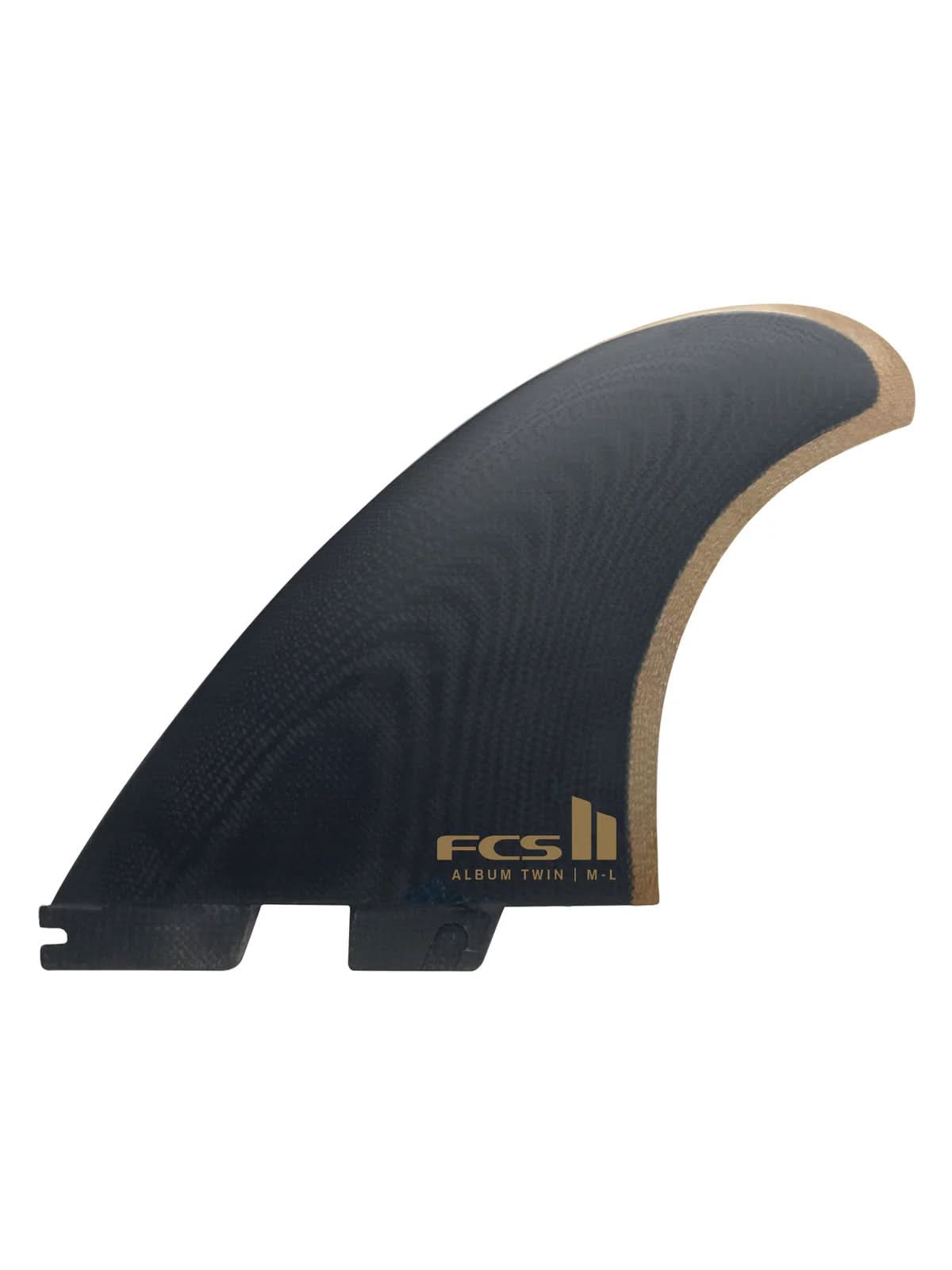 FCS II Fins Album Twin+1 PG M-L Black Gold