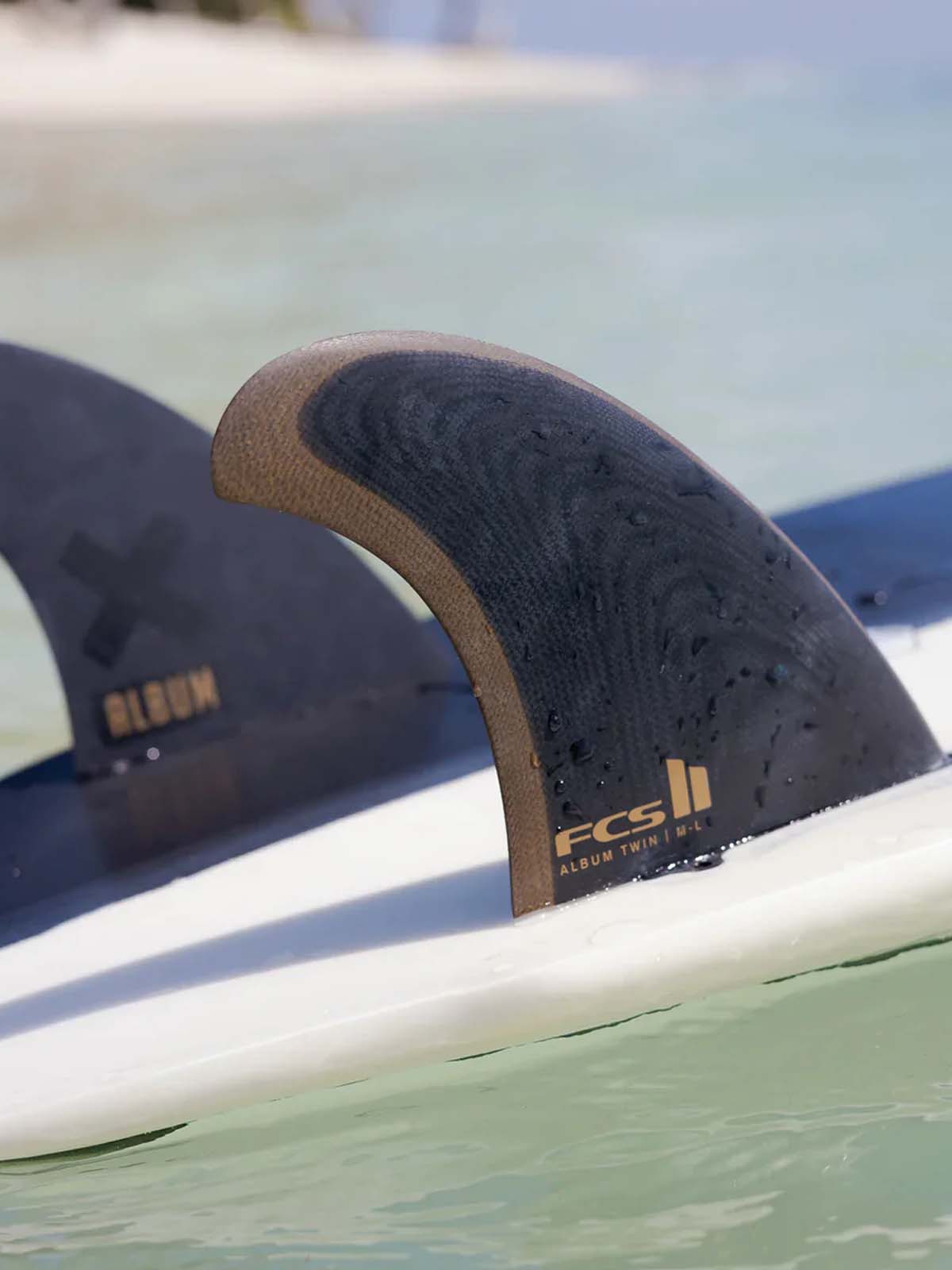 FCS II Fins Album Twin+1 PG M-L Black/Gold