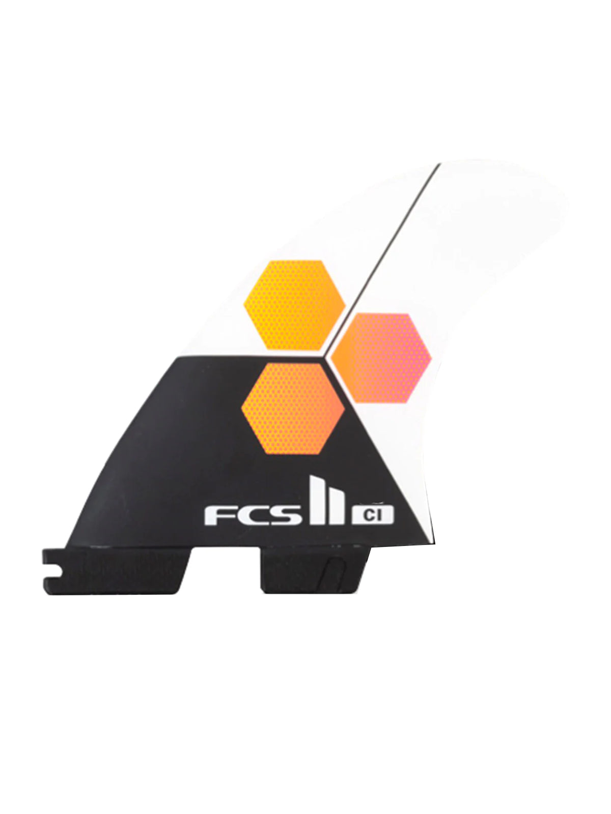 FCS II Fins CI PC Tri Fin Set White Medium