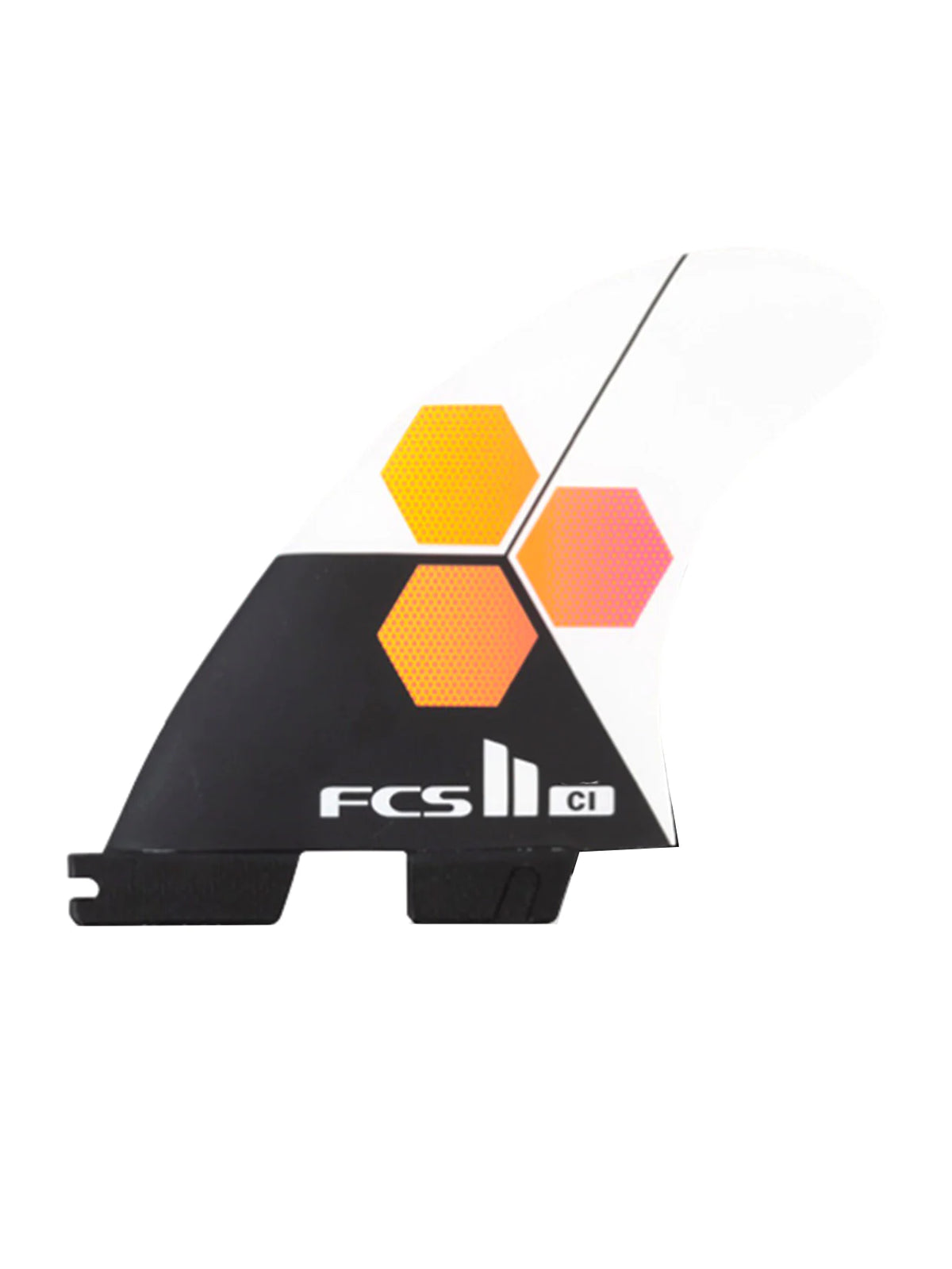 FCS II Fins CI PC Tri Fin Set White Large