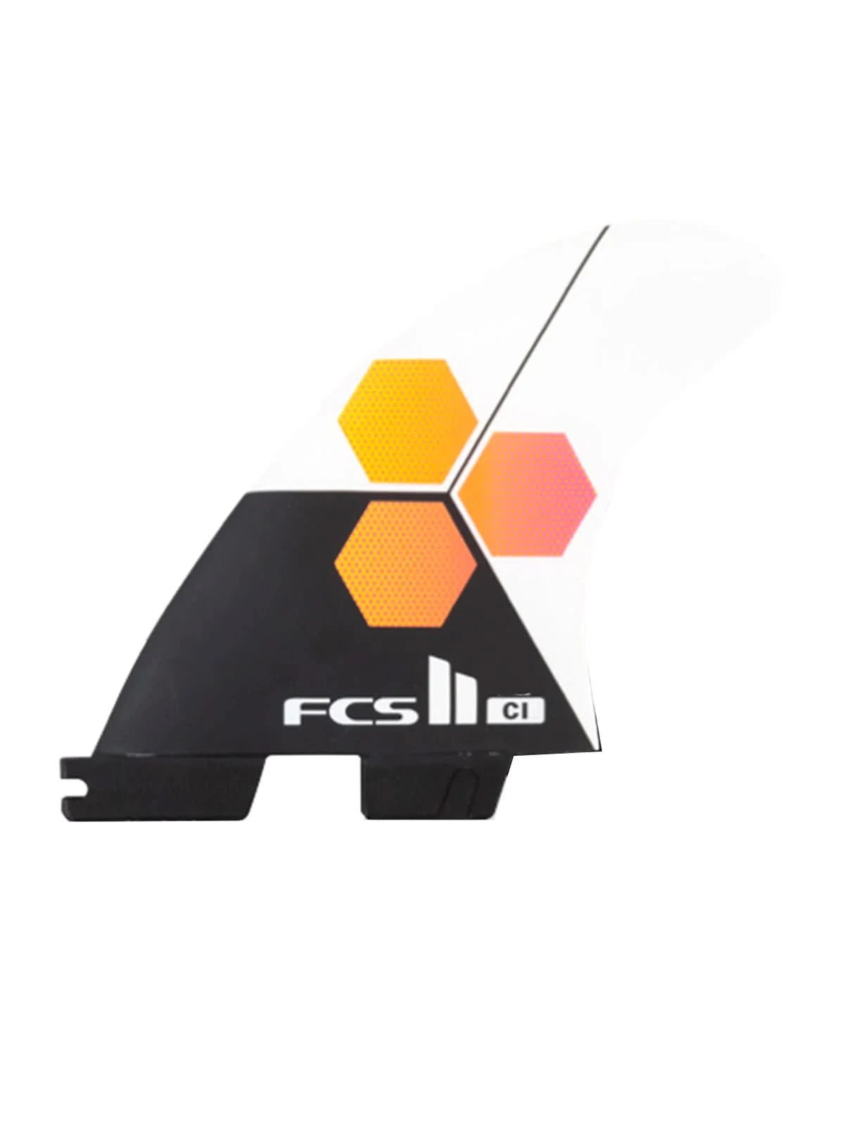 FCS II Fins CI PC Tri Fin Set White Large