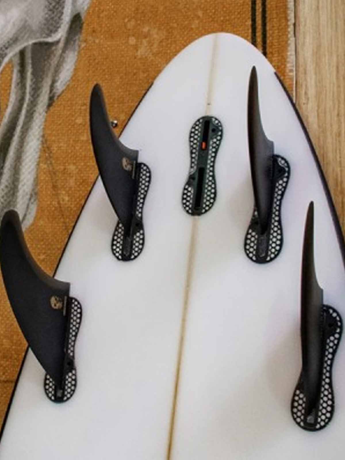 FCS II Fins Christenson Tri-Quad PG Fins Black Large