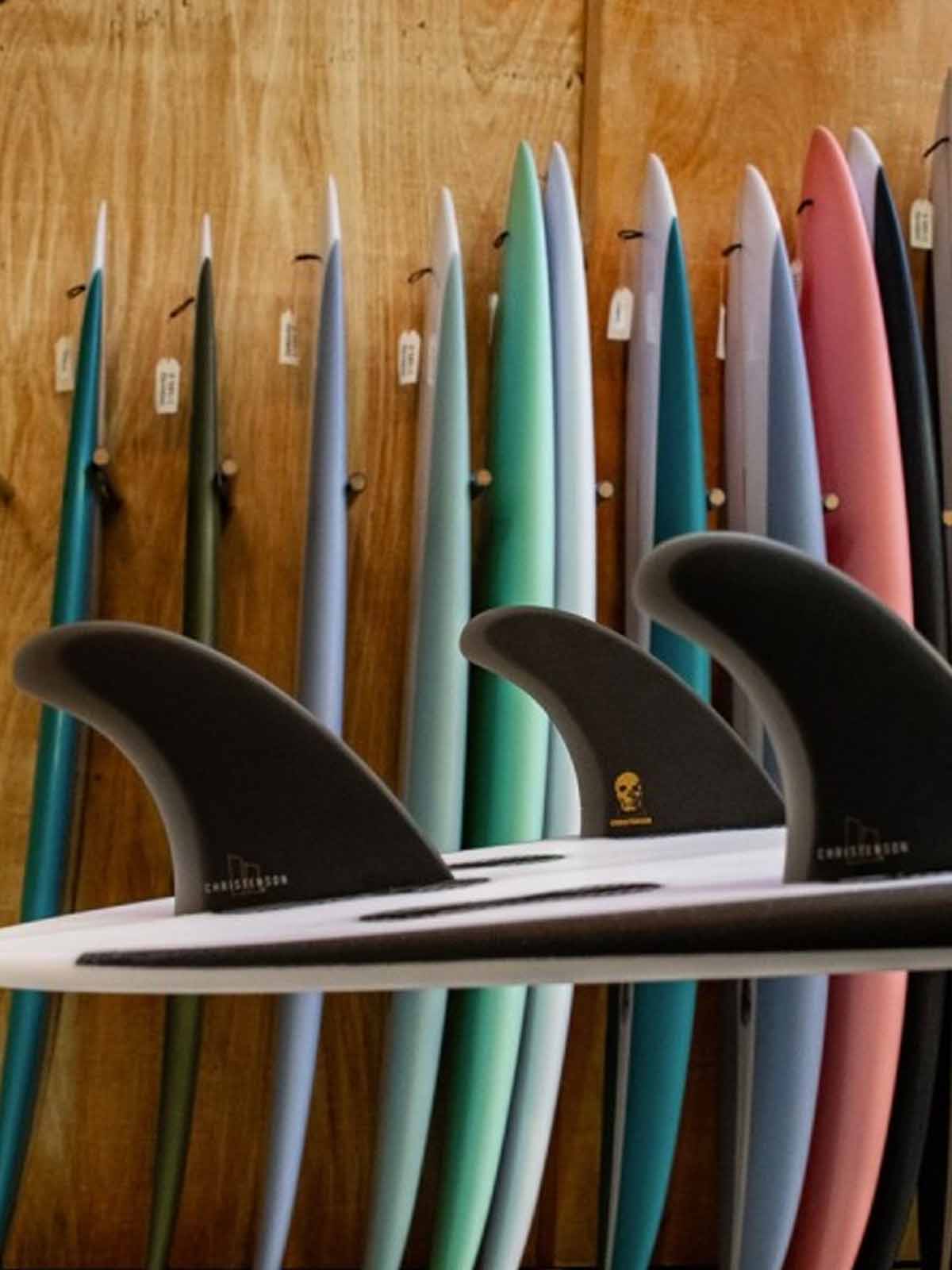 FCS II Fins Christenson Tri Fin Set PG Black Large
