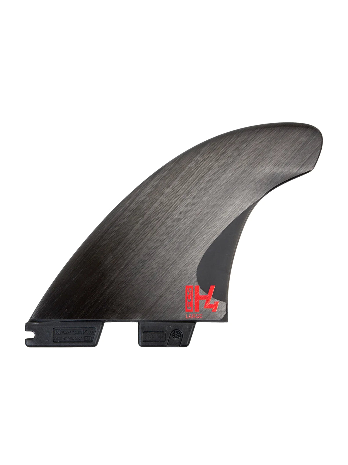 FCS II Fins H4 PC Carbon Tri Set Smoke Large